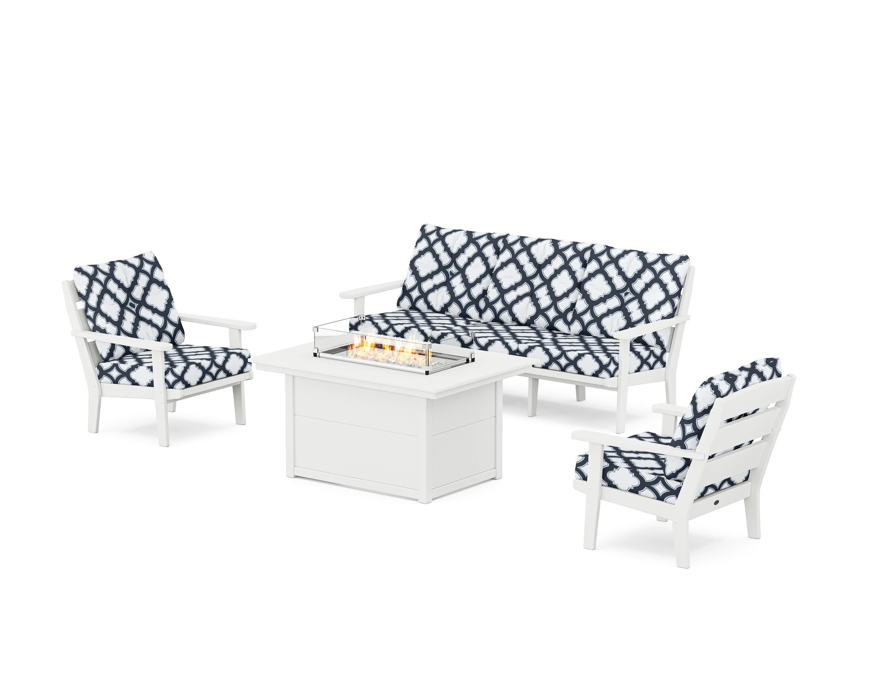 Lakeside Deep Seating Fire Pit Table Set - Image 17