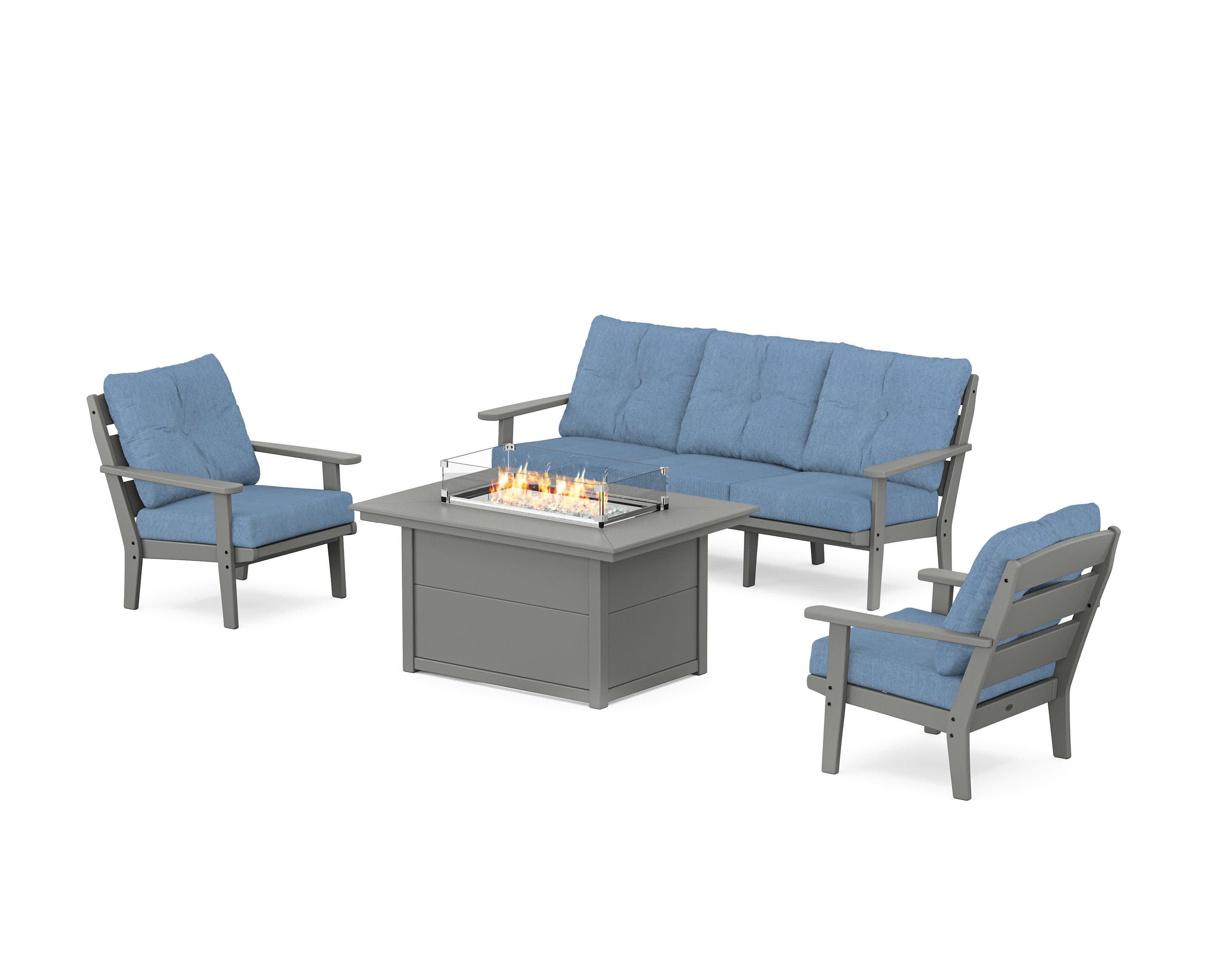Lakeside Deep Seating Fire Pit Table Set - Image 18