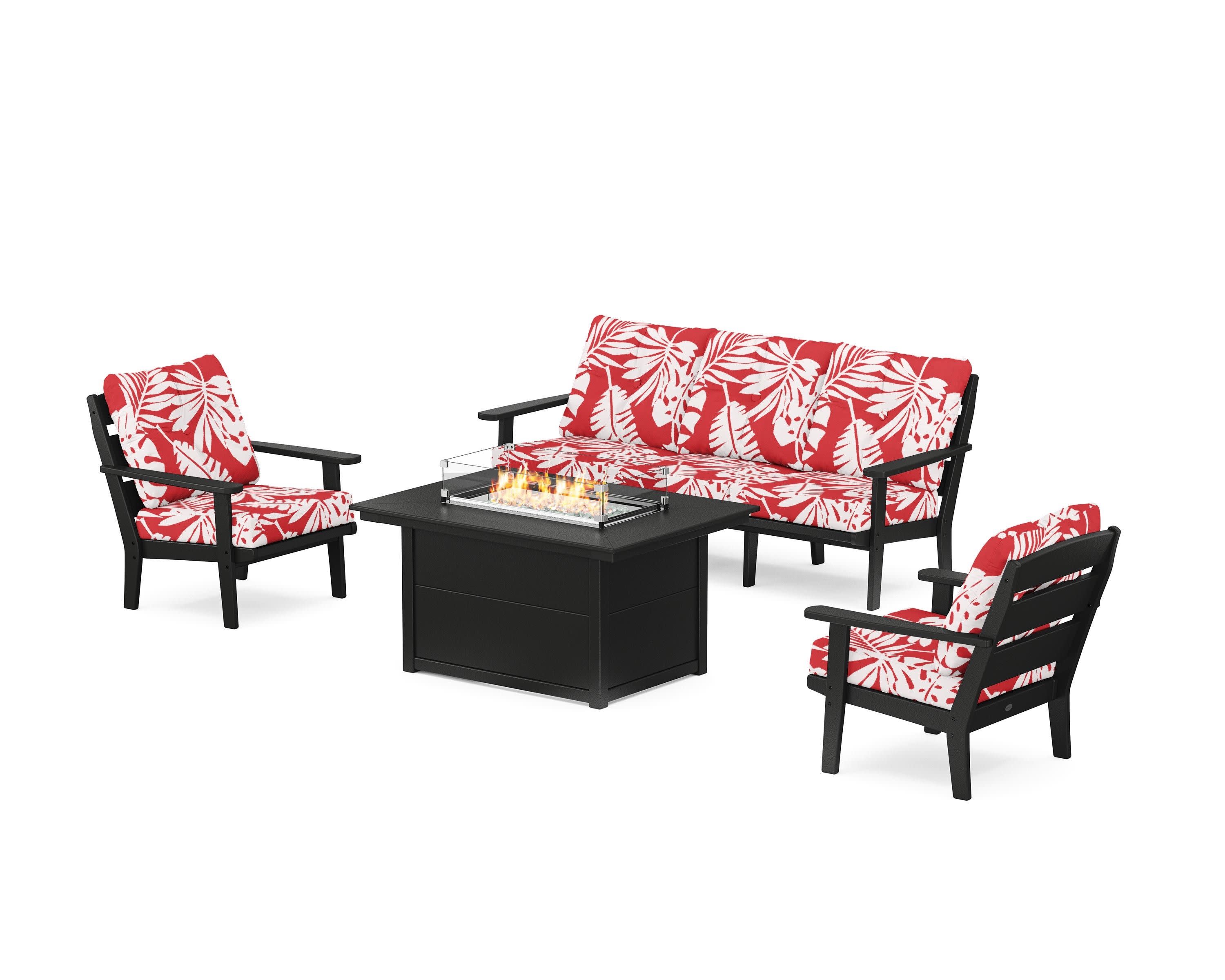 Lakeside Deep Seating Fire Pit Table Set - Image 189