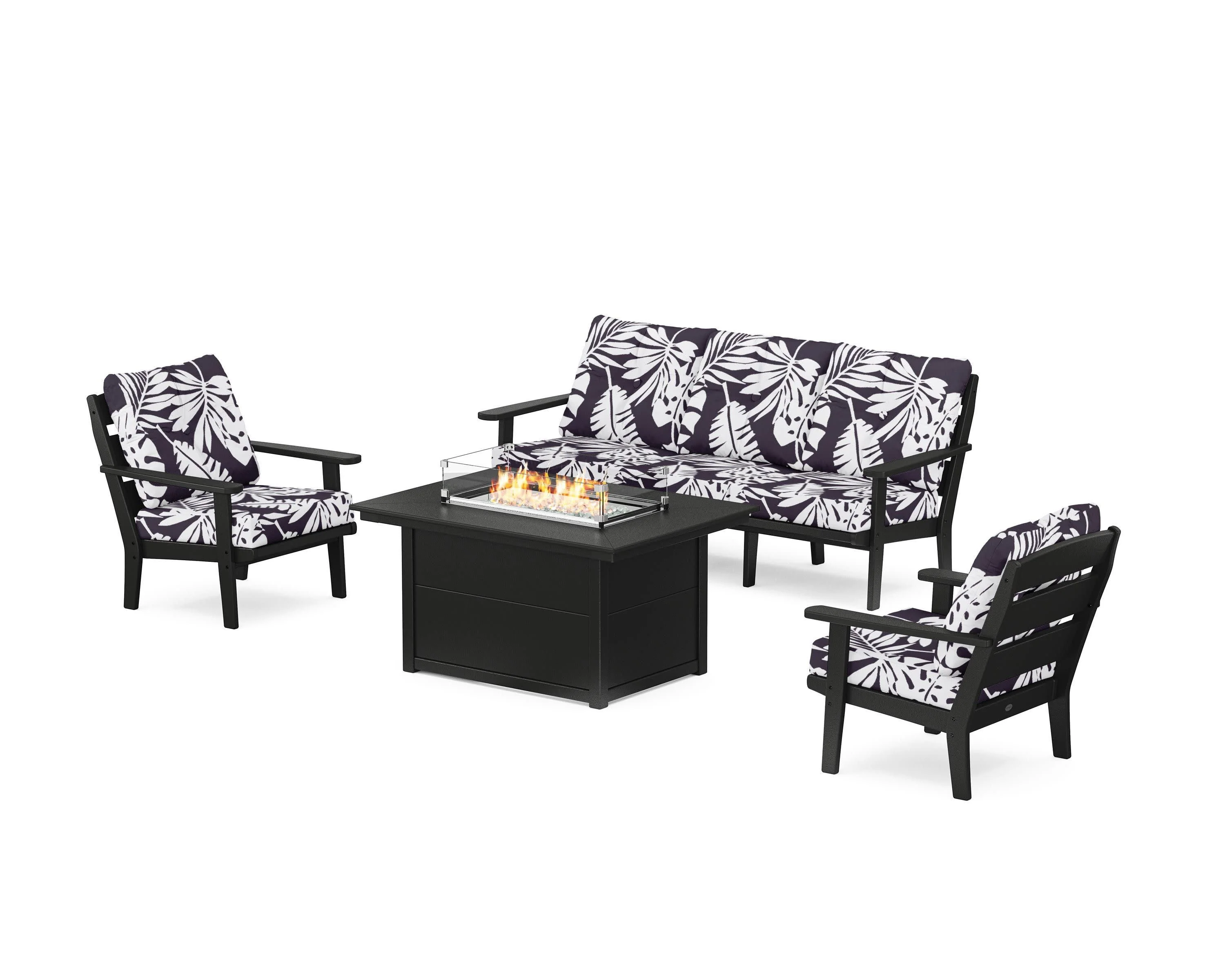 Lakeside Deep Seating Fire Pit Table Set - Image 190
