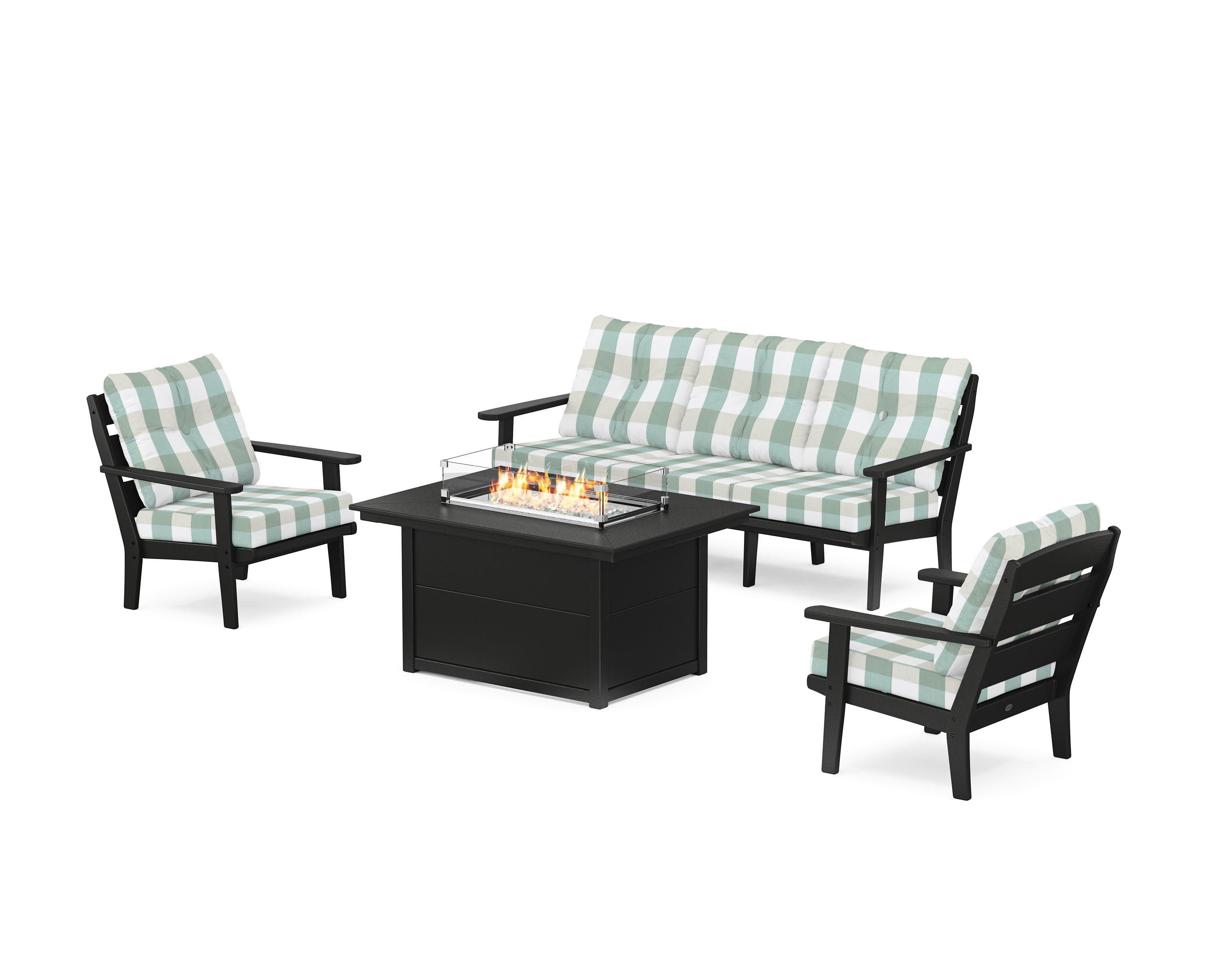 Lakeside Deep Seating Fire Pit Table Set - Image 193