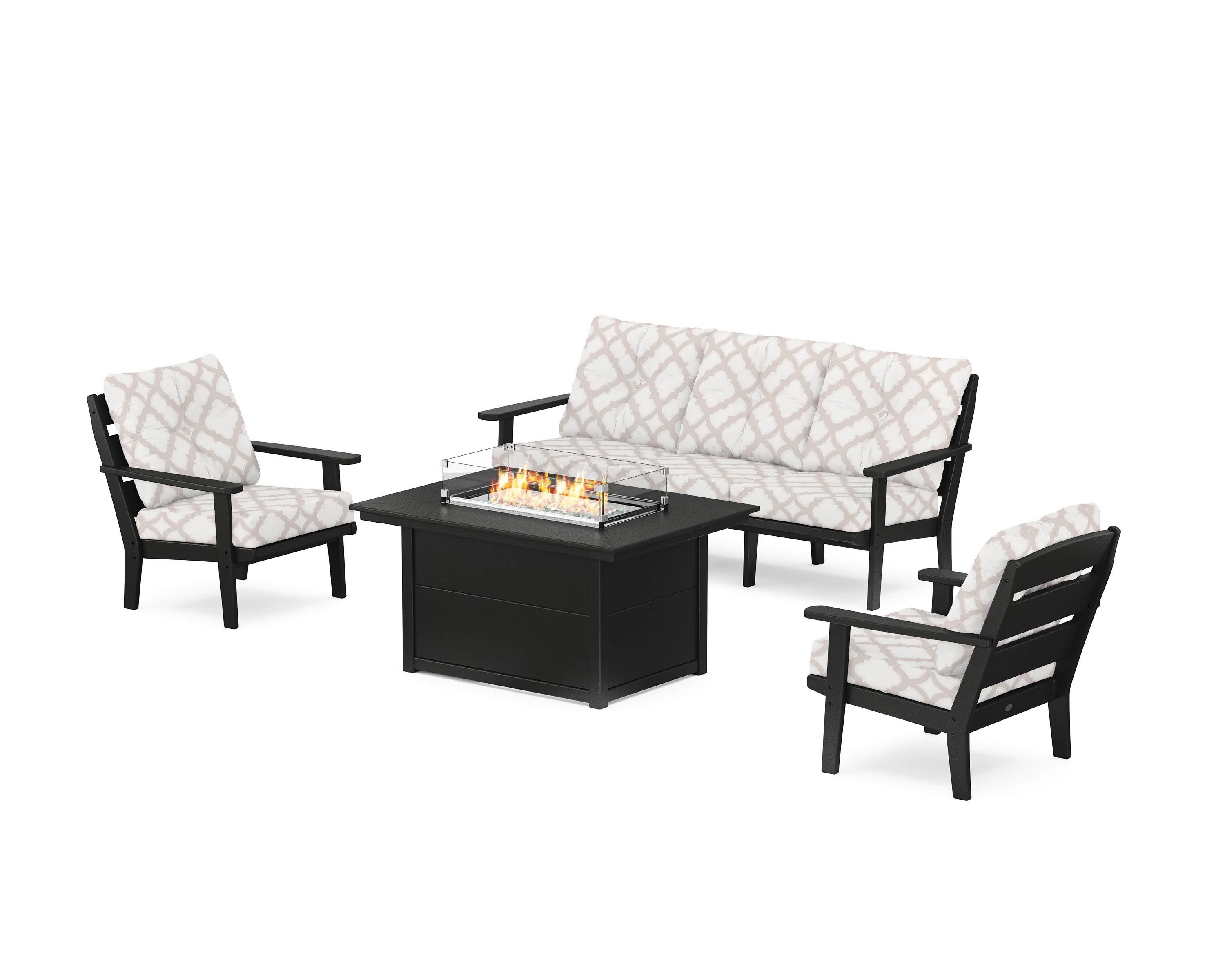 Lakeside Deep Seating Fire Pit Table Set - Image 22