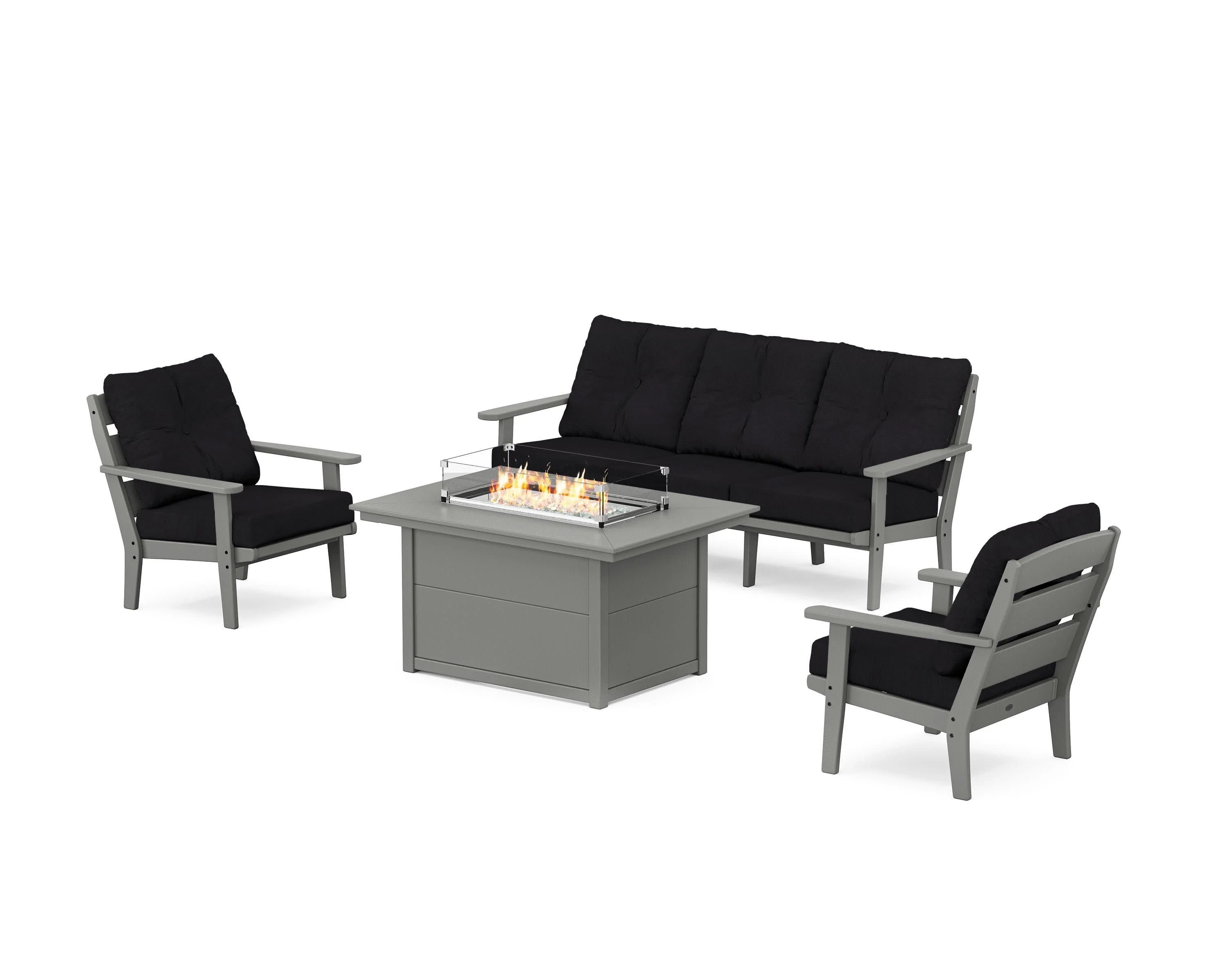 Lakeside Deep Seating Fire Pit Table Set - Image 23