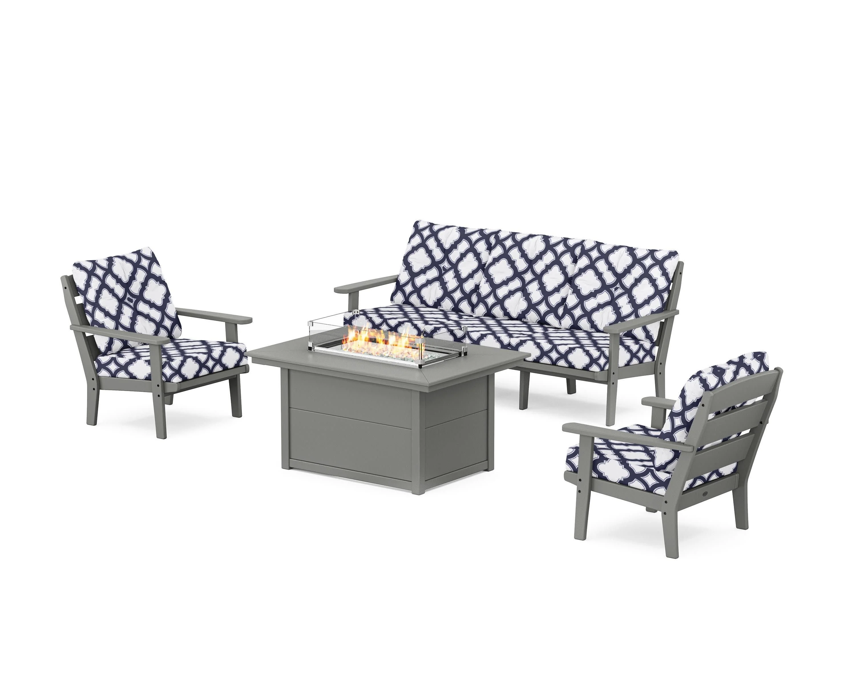 Lakeside Deep Seating Fire Pit Table Set - Image 27
