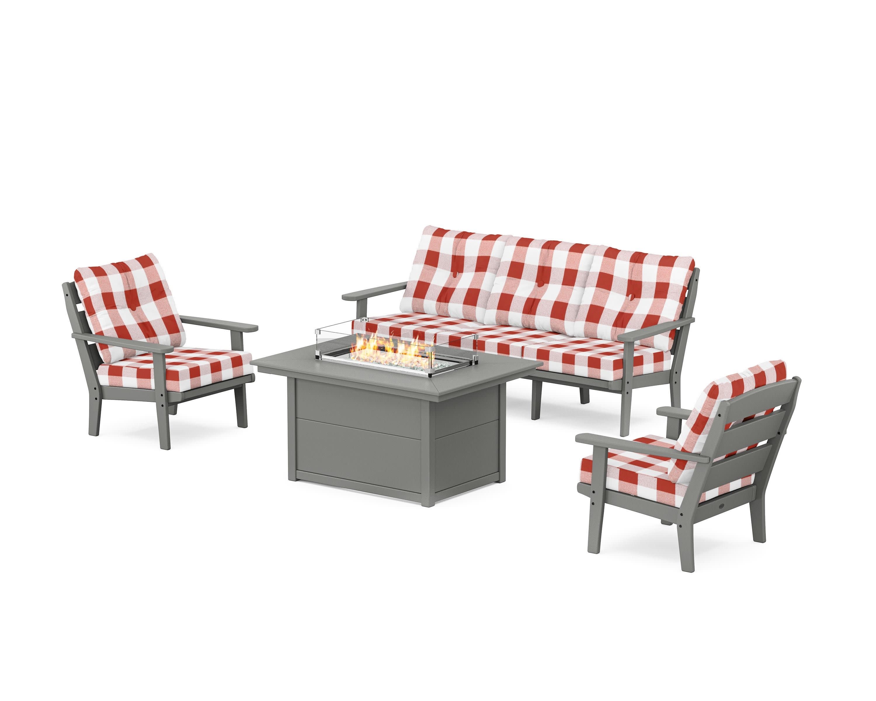 Lakeside Deep Seating Fire Pit Table Set - Image 46