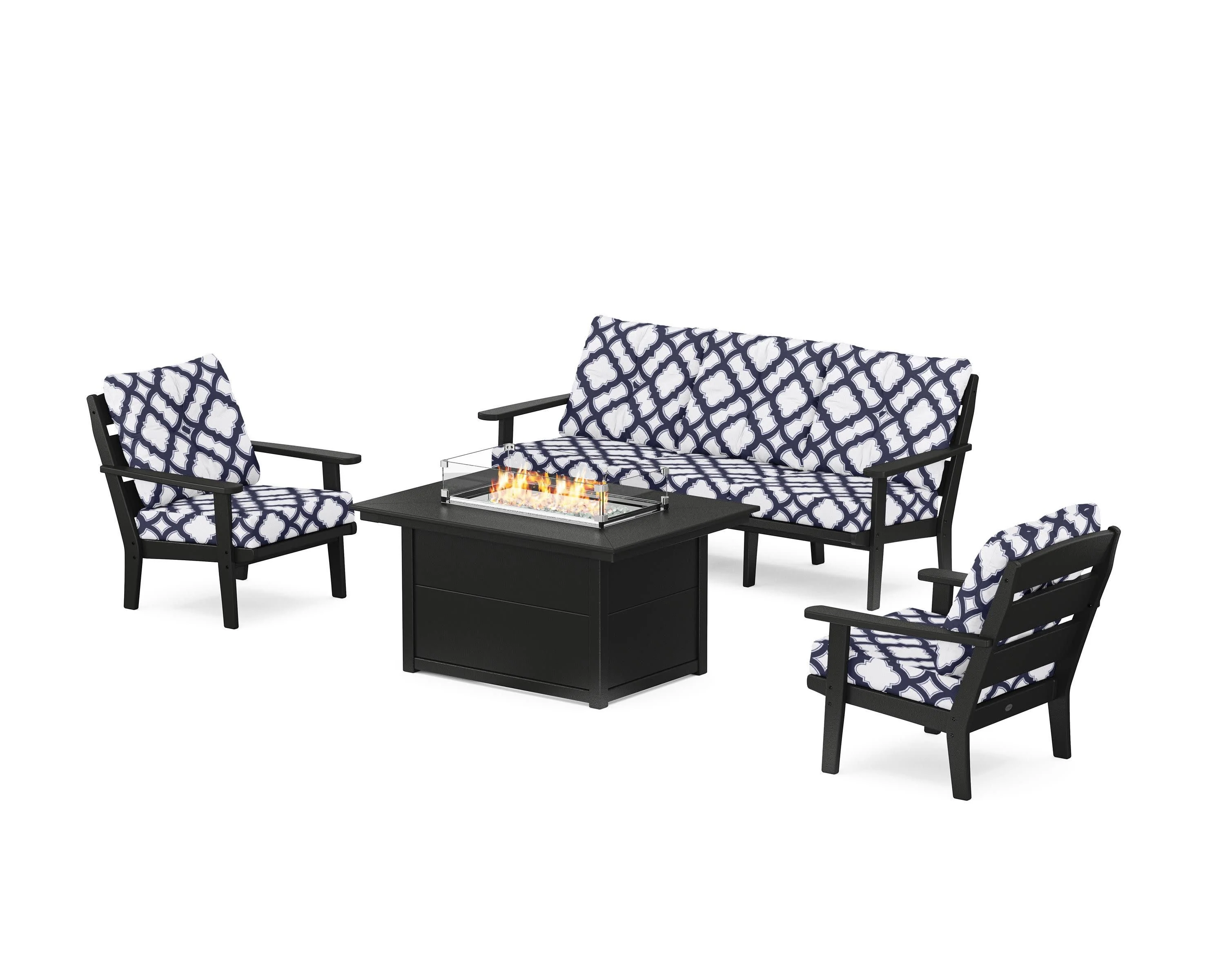 Lakeside Deep Seating Fire Pit Table Set - Image 49