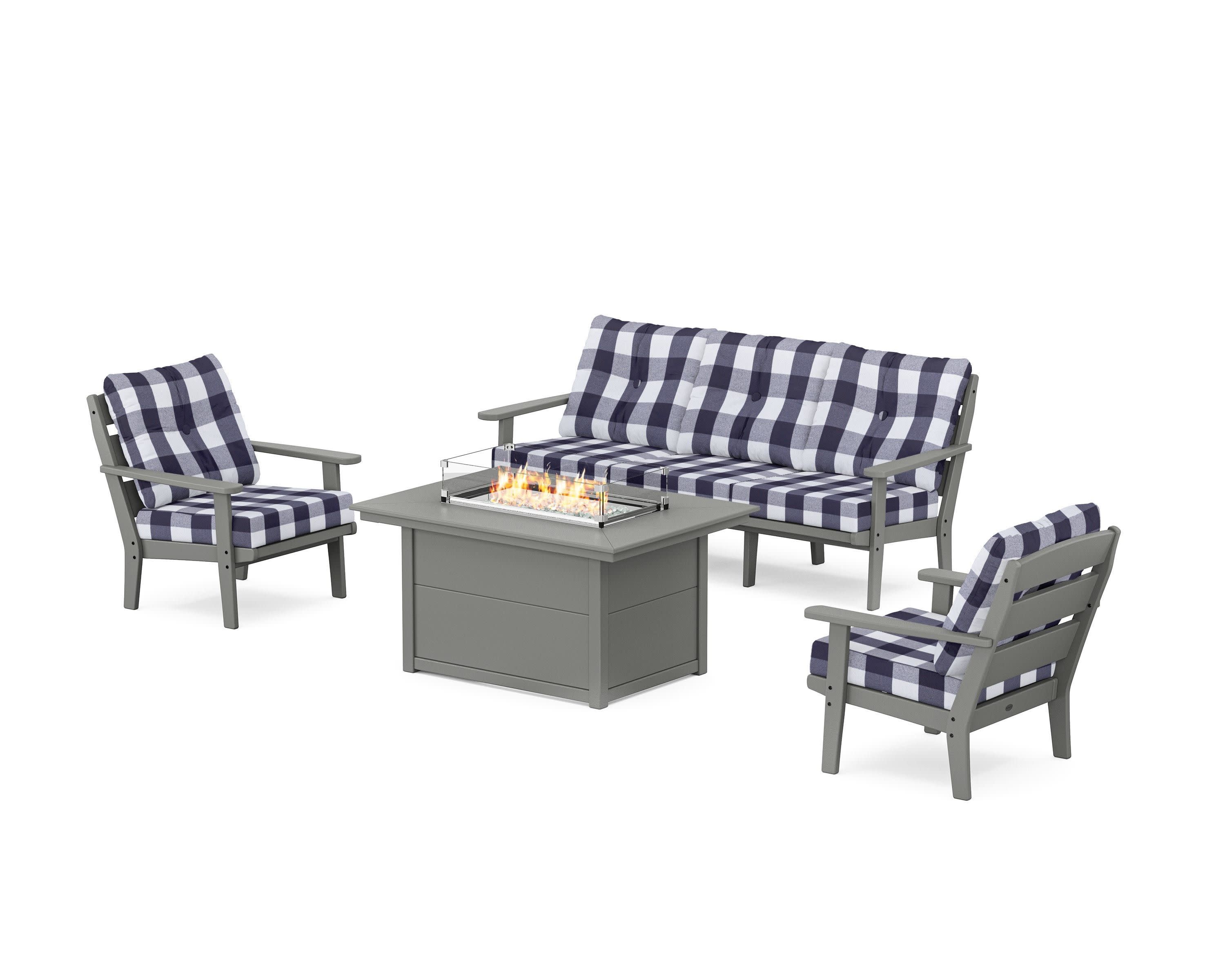 Lakeside Deep Seating Fire Pit Table Set - Image 75