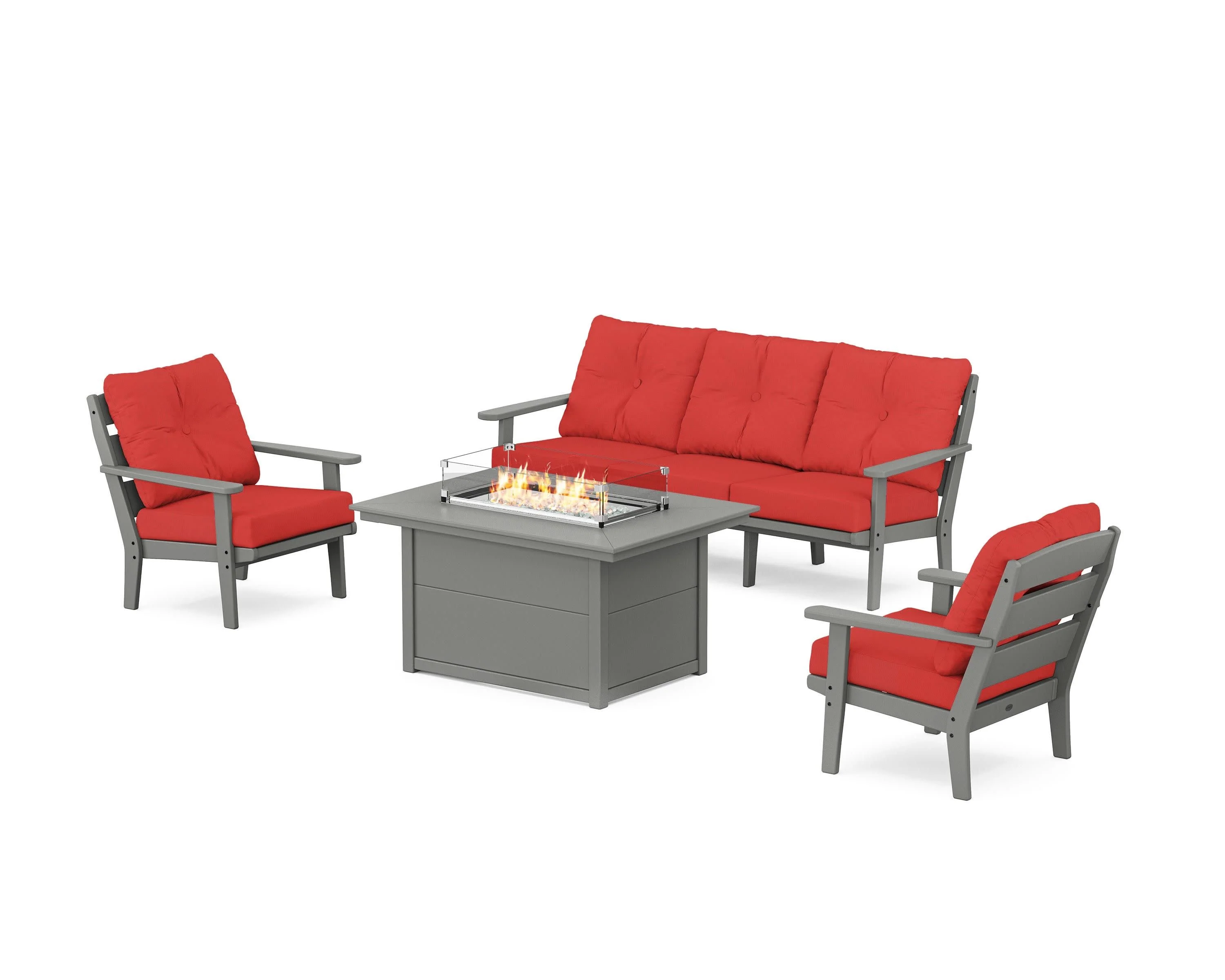 Lakeside Deep Seating Fire Pit Table Set - Image 81