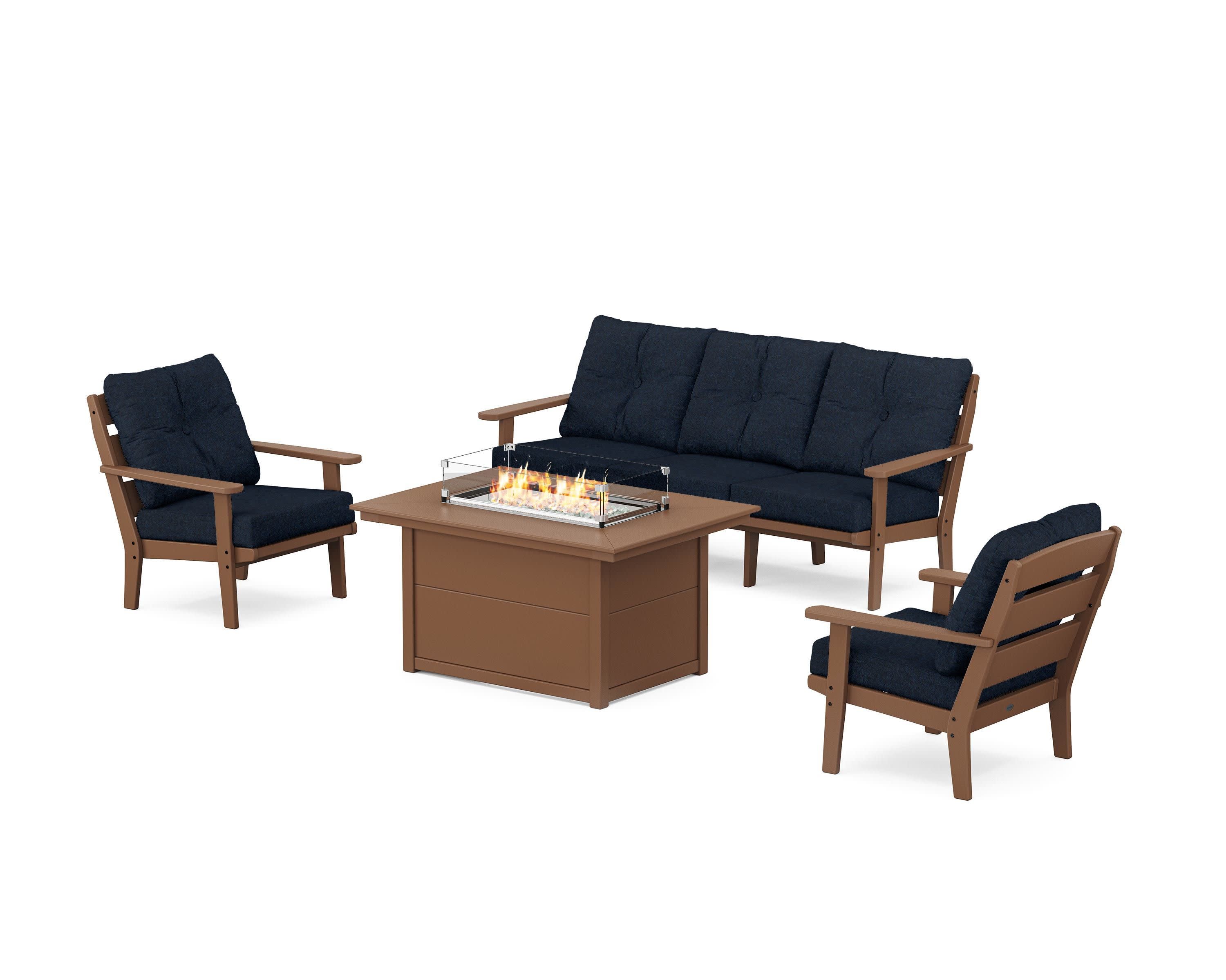 Lakeside Deep Seating Fire Pit Table Set - Image 83