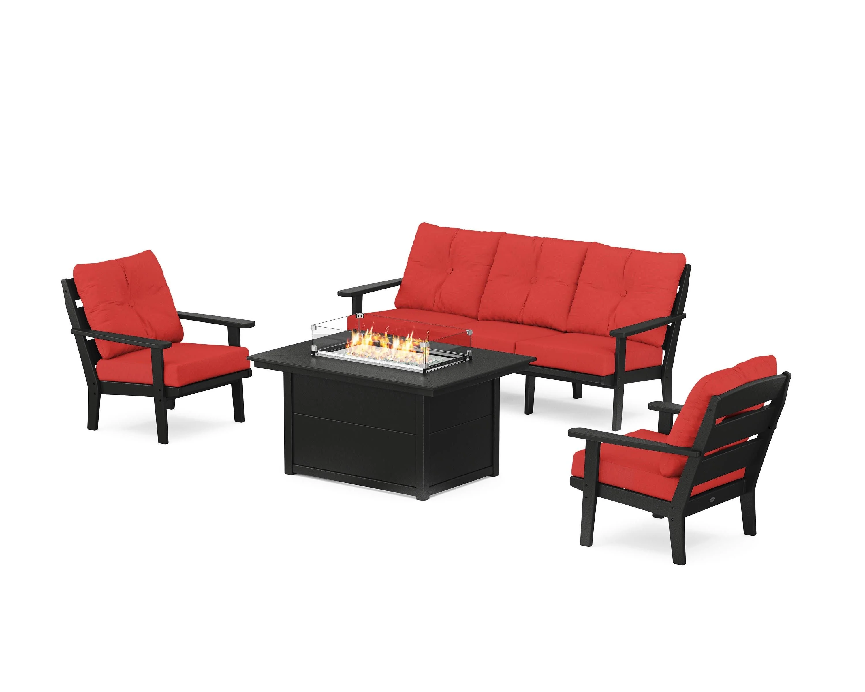 Lakeside Deep Seating Fire Pit Table Set - Image 90