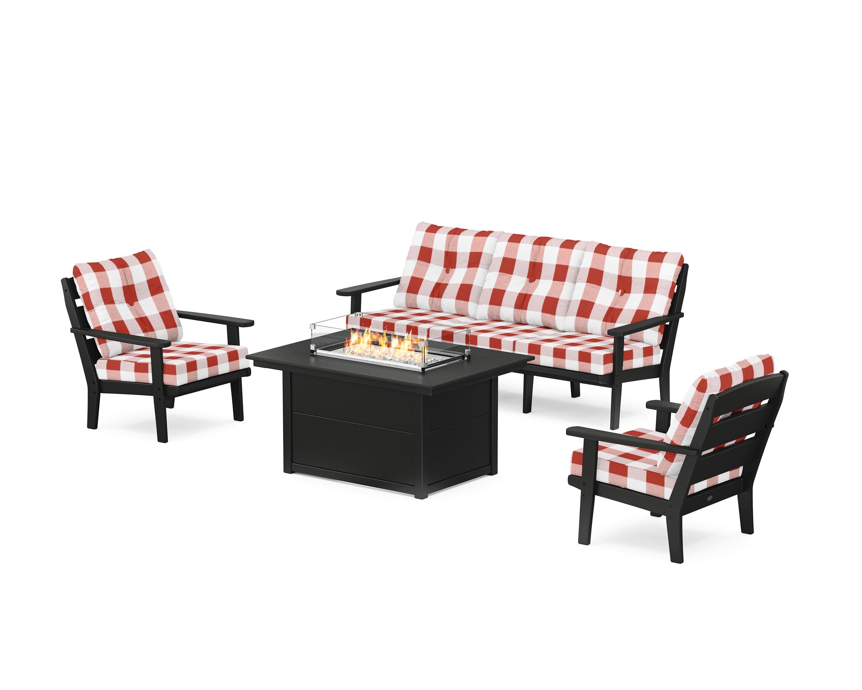 Lakeside Deep Seating Fire Pit Table Set - Image 96