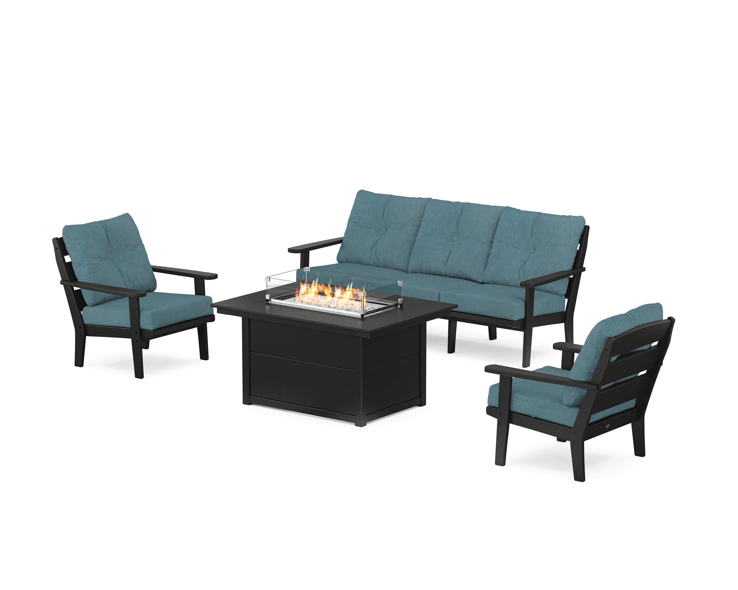 Lakeside Deep Seating Fire Pit Table Set - Image 98