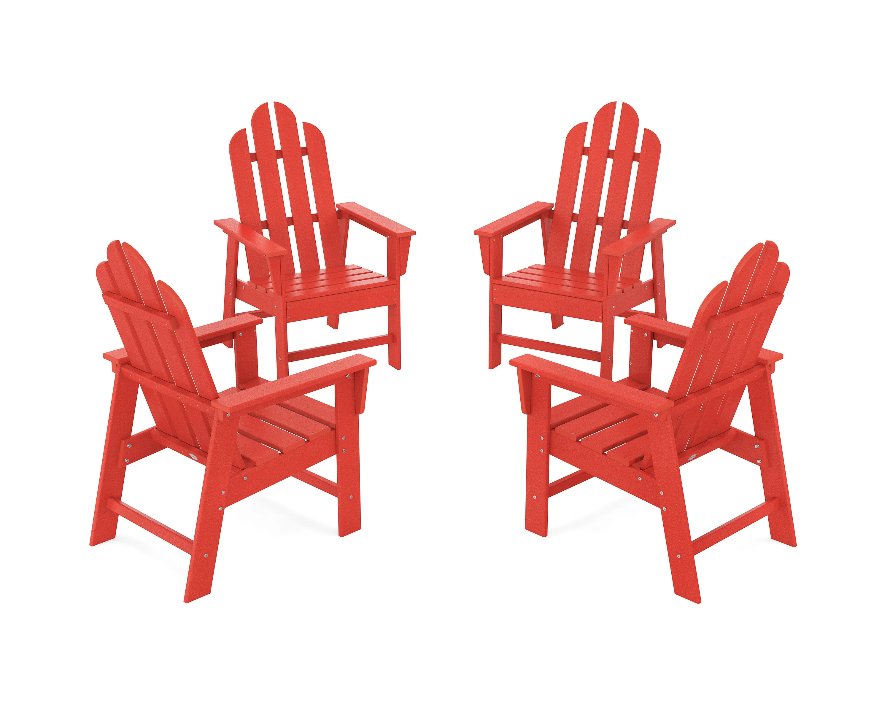 Long Island 4-Piece Upright Adirondack Conversation Set - Image 13