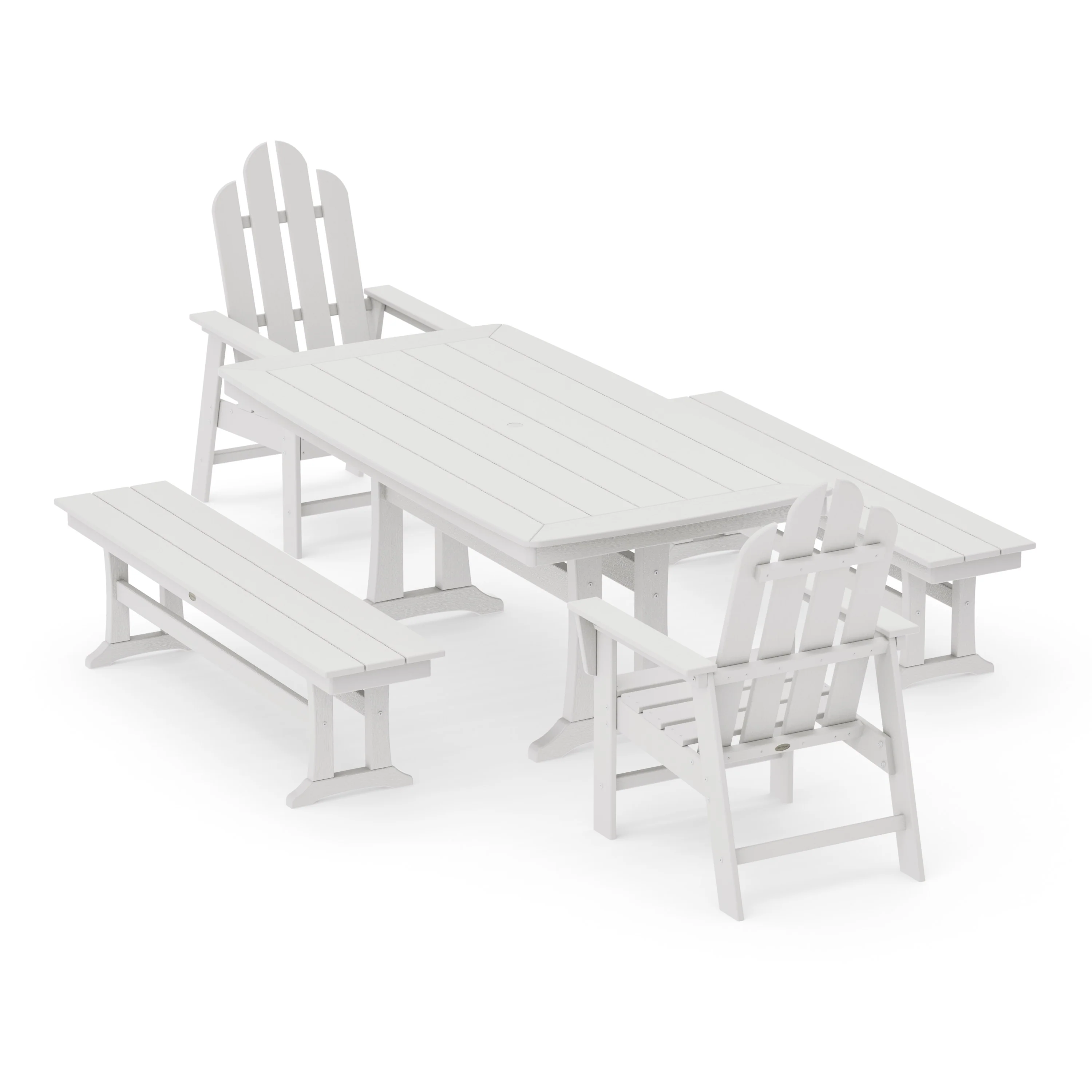 Long Island 5-Piece Dining Set with Trestle Legs - Image 15