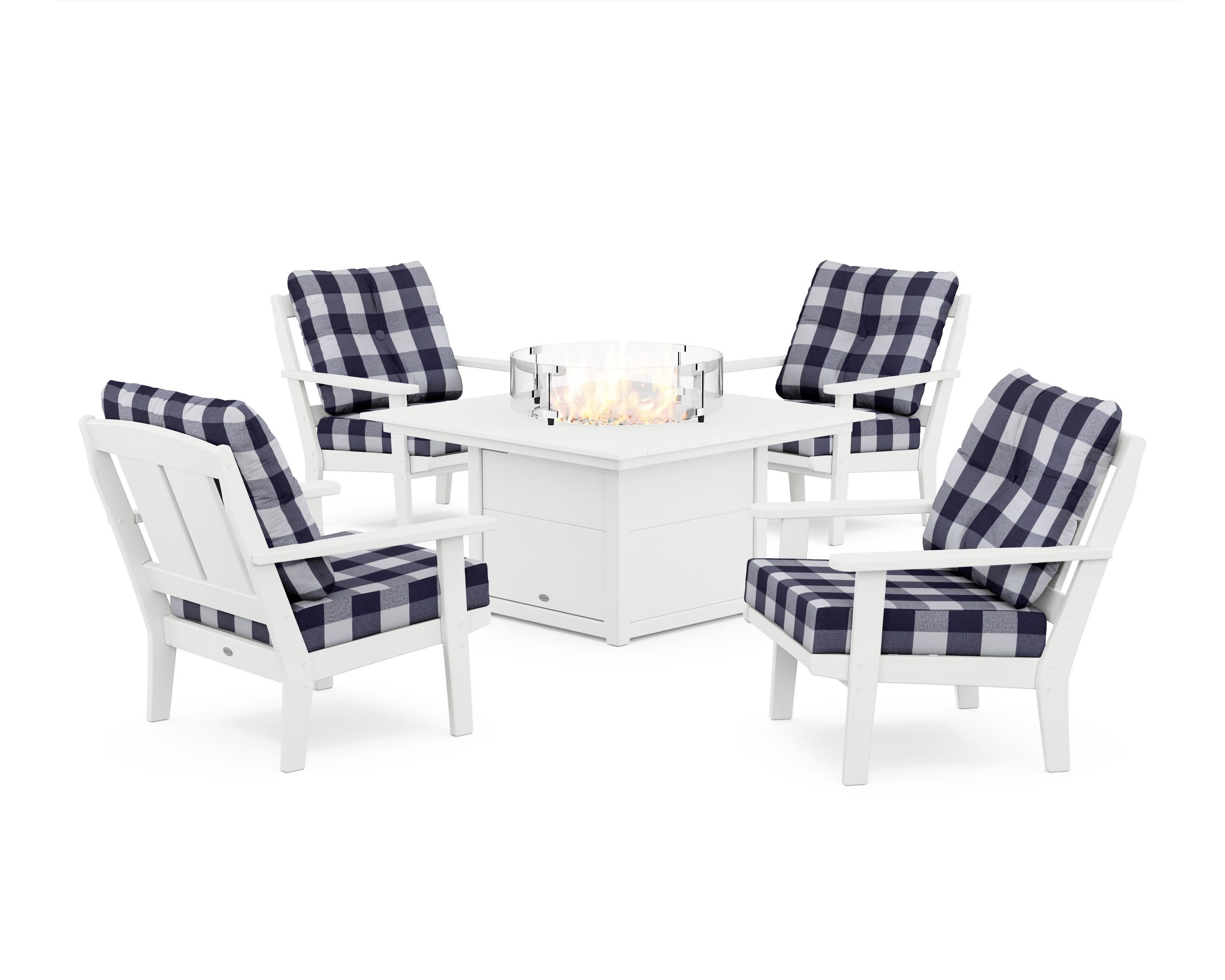 Mission 5-Piece Deep Seating Set with Fire Pit Table - Image 103