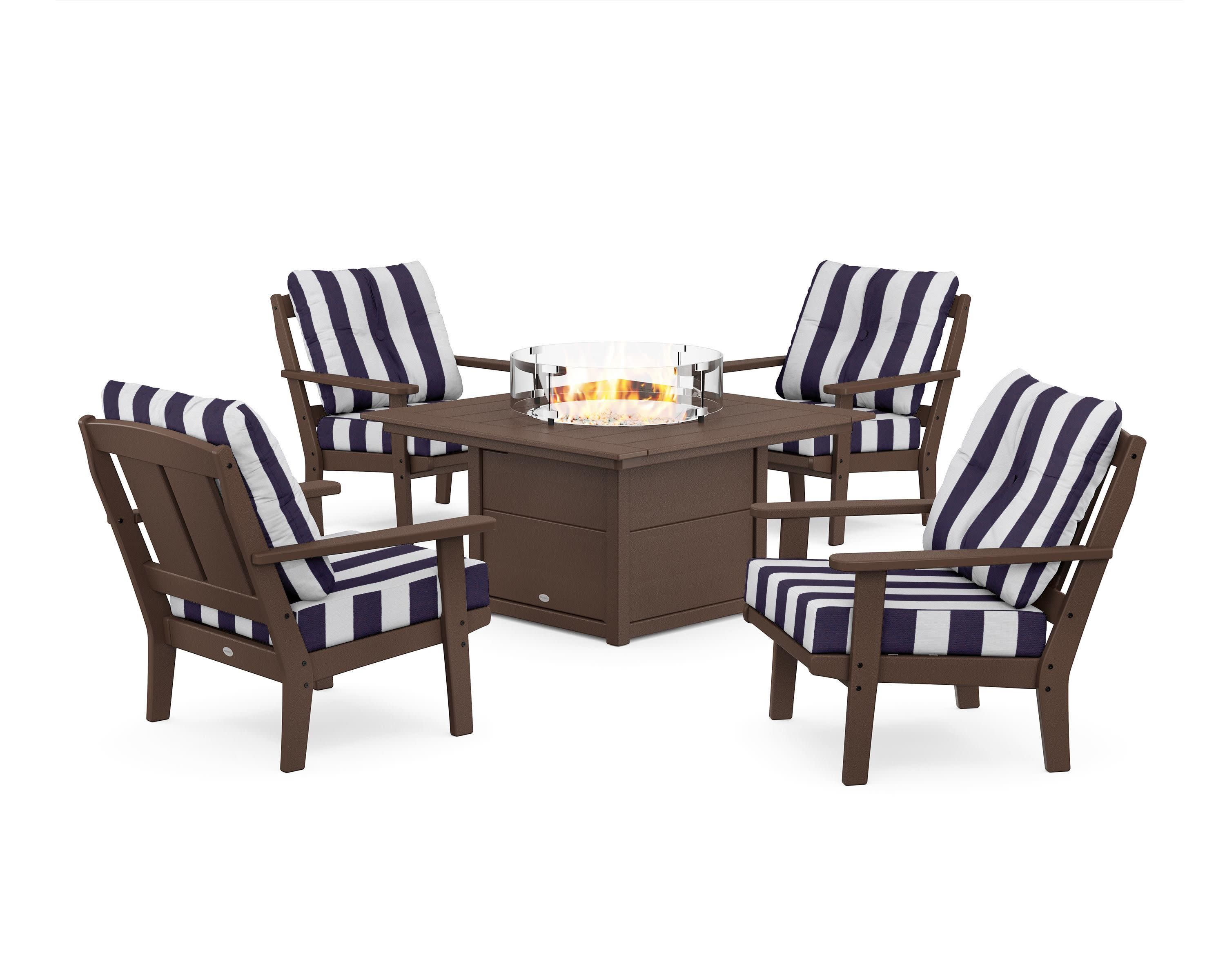 Mission 5-Piece Deep Seating Set with Fire Pit Table - Image 118