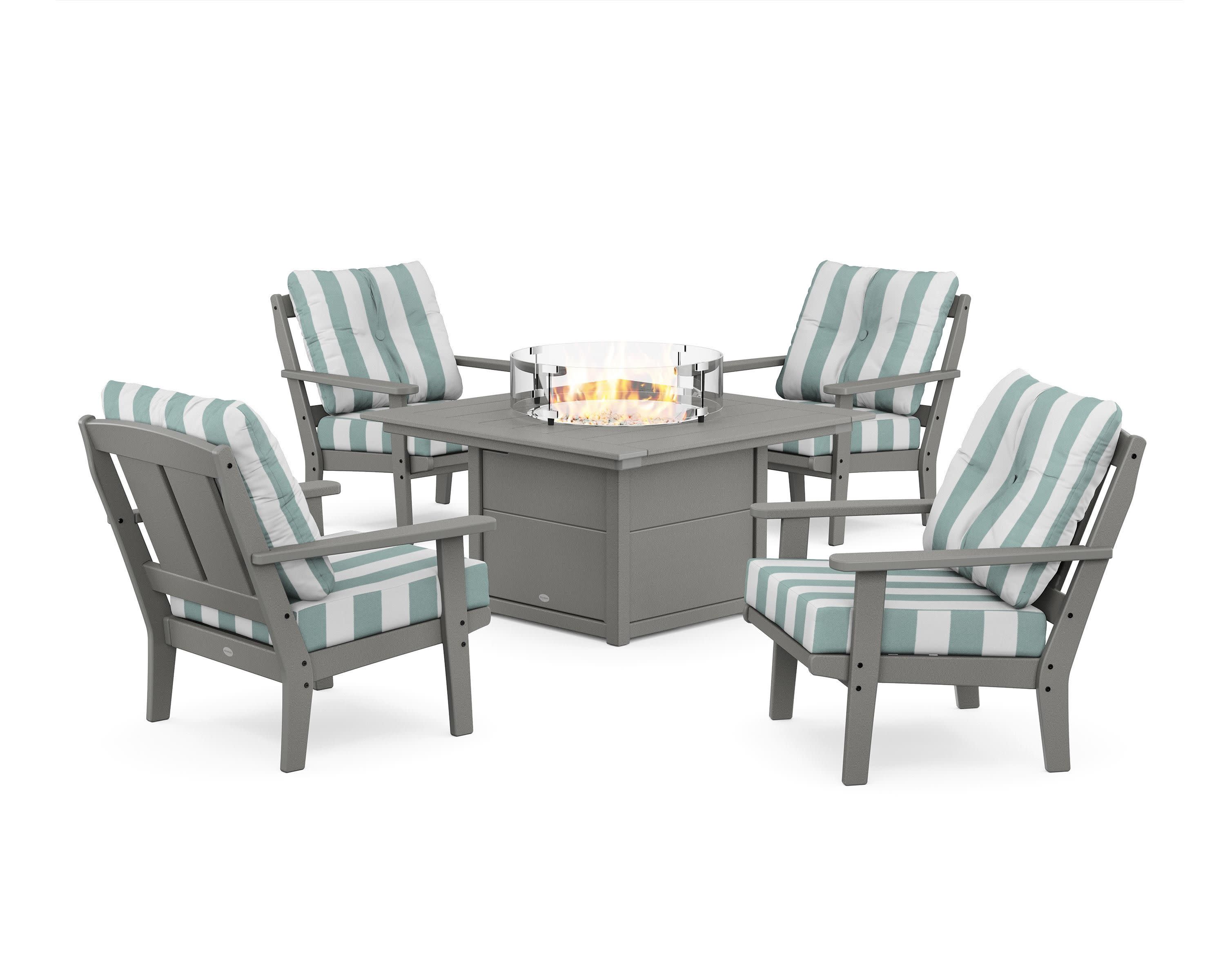 Mission 5-Piece Deep Seating Set with Fire Pit Table - Image 183