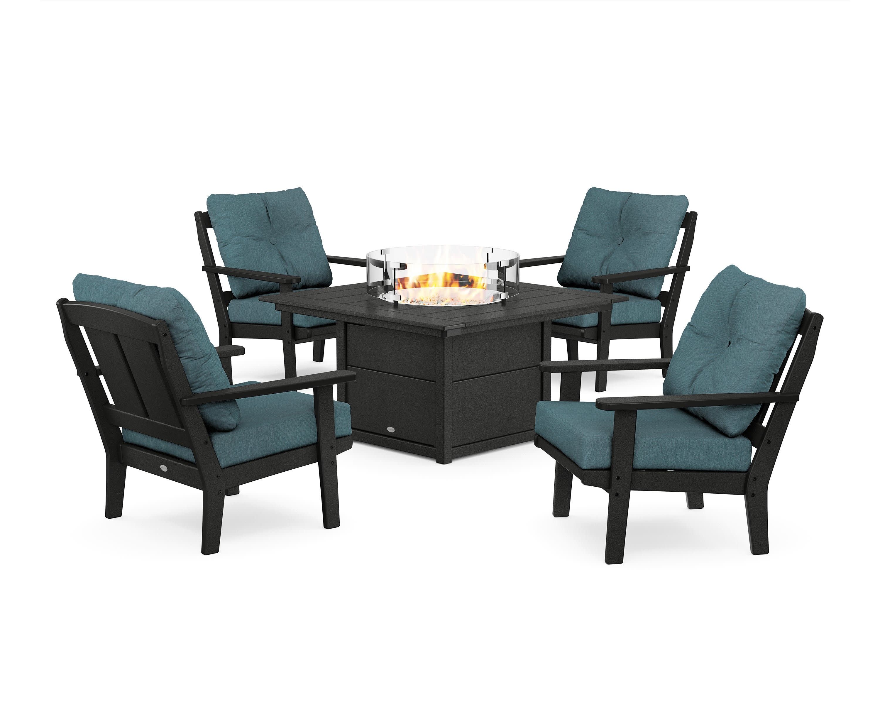 Mission 5-Piece Deep Seating Set with Fire Pit Table - Image 80