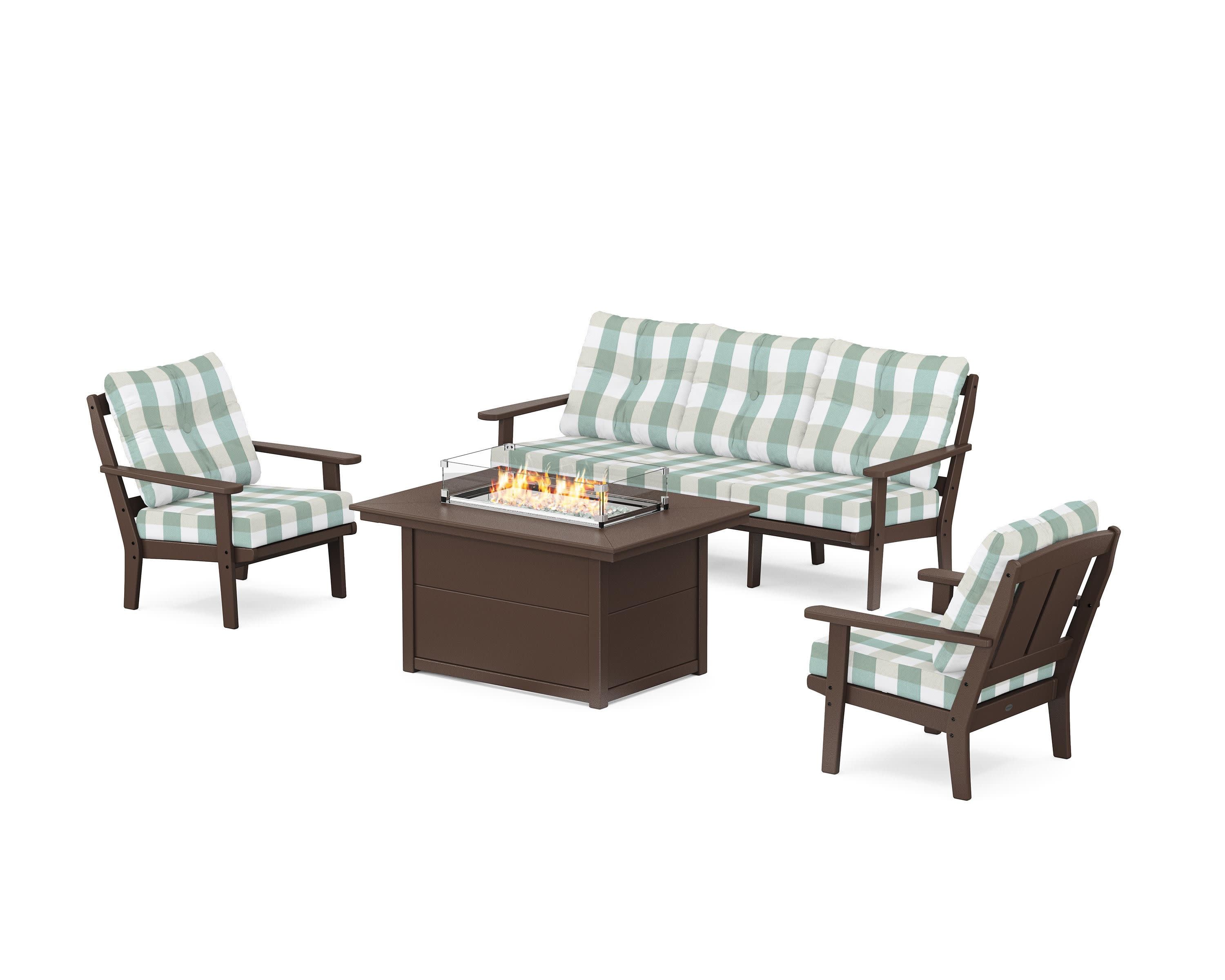 Mission Deep Seating Fire Pit Table Set - Image 143