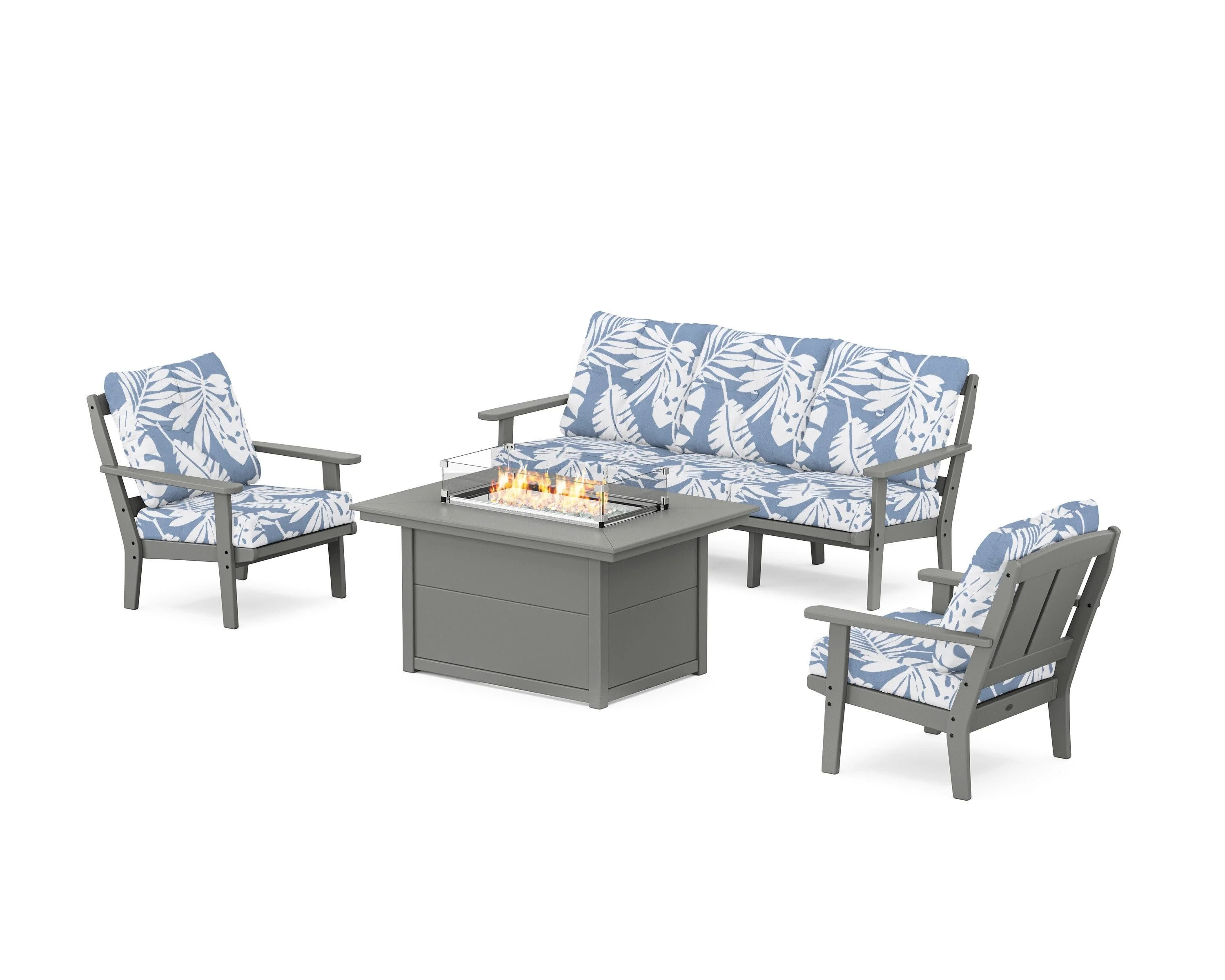 Mission Deep Seating Fire Pit Table Set - Image 164
