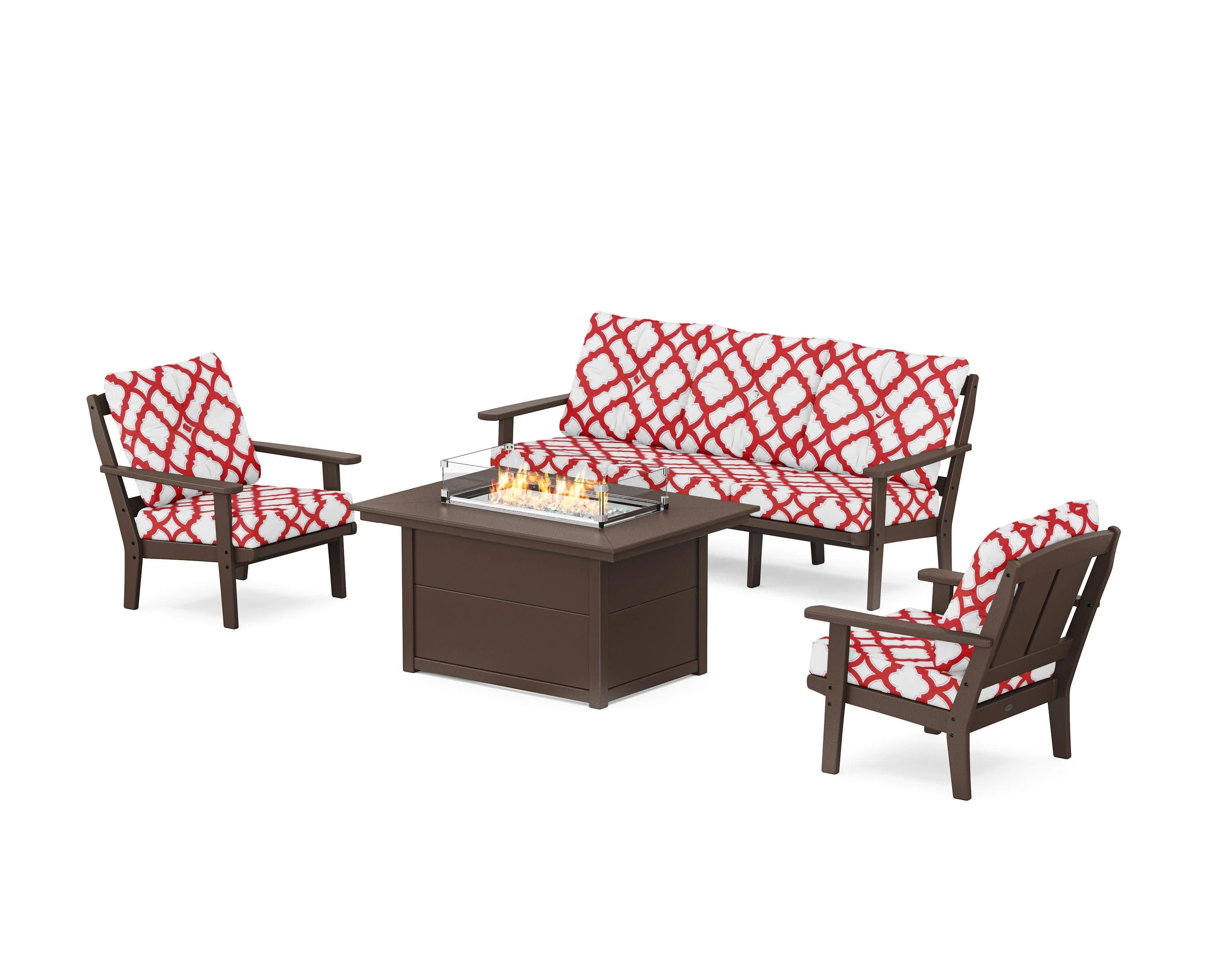 Mission Deep Seating Fire Pit Table Set - Image 167