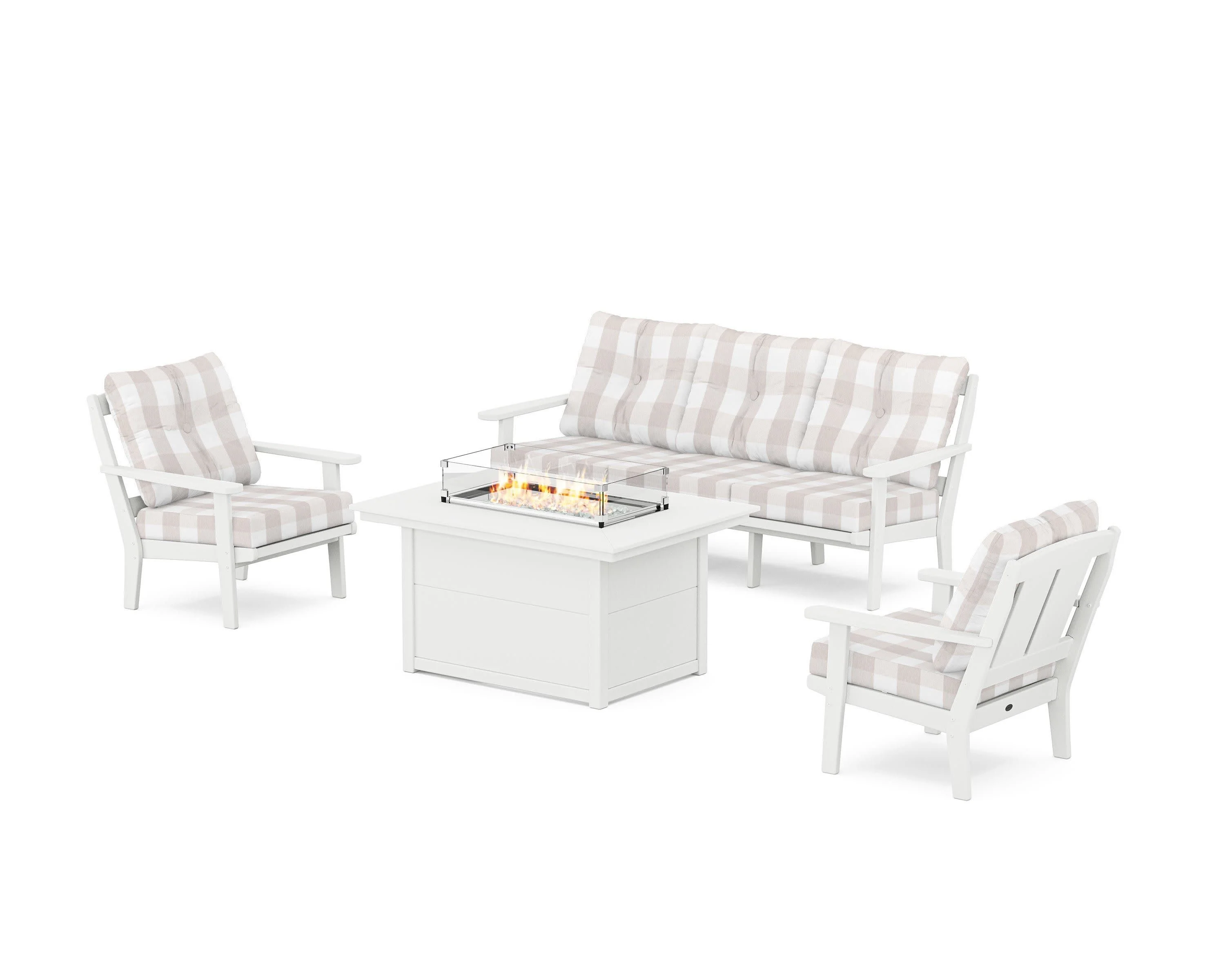 Mission Deep Seating Fire Pit Table Set - Image 200