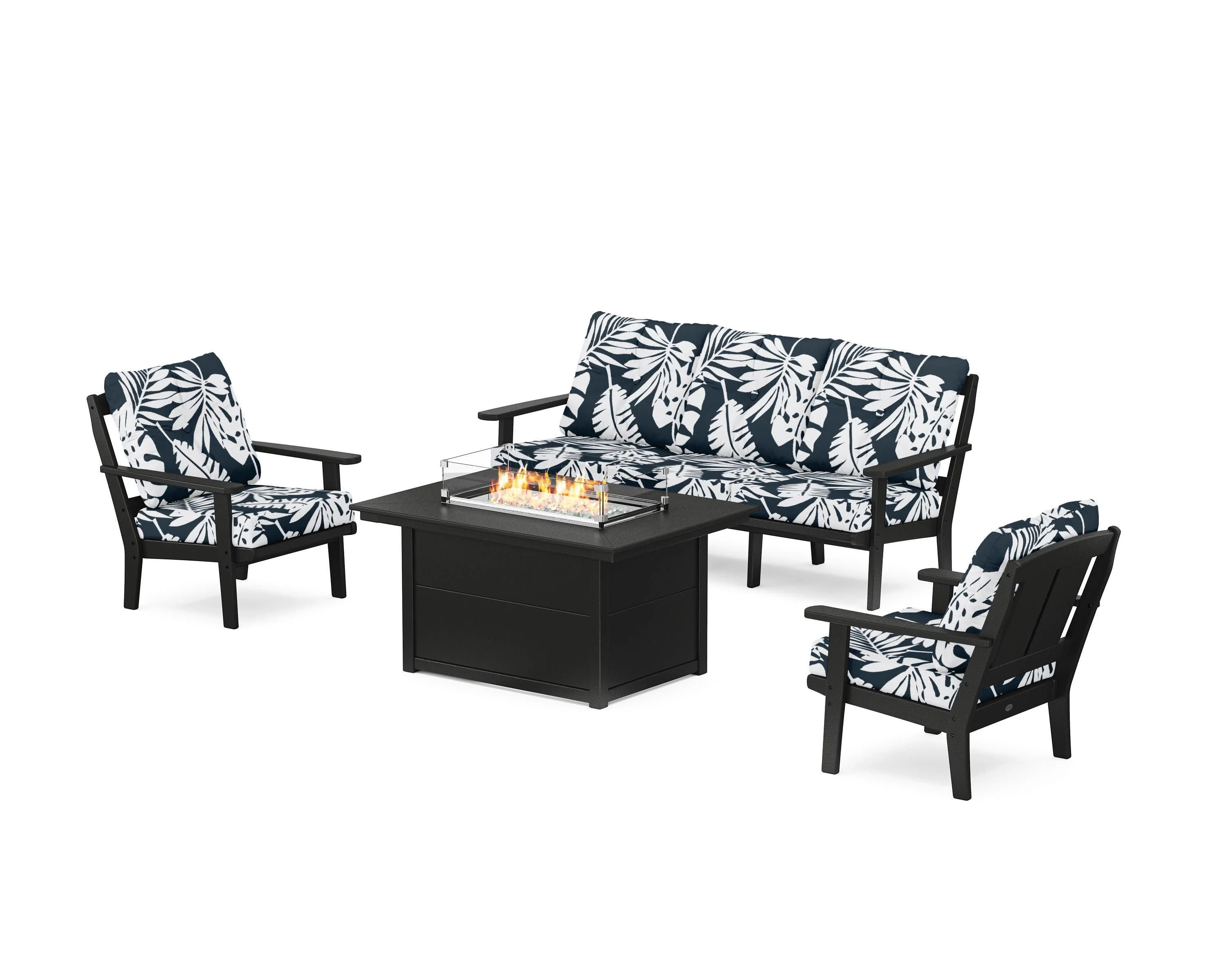 Mission Deep Seating Fire Pit Table Set - Image 58