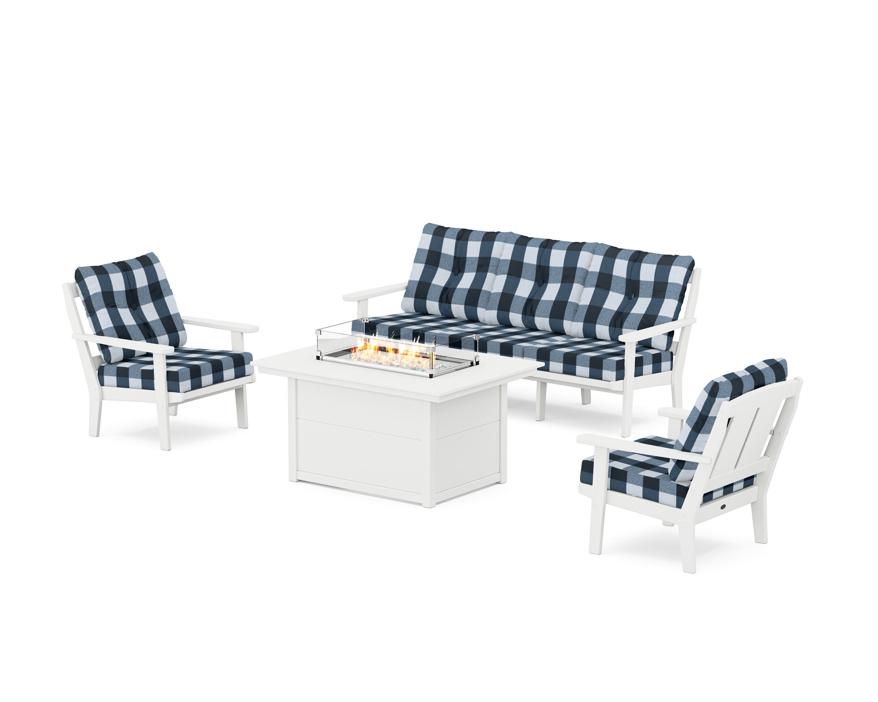 Mission Deep Seating Fire Pit Table Set - Image 62