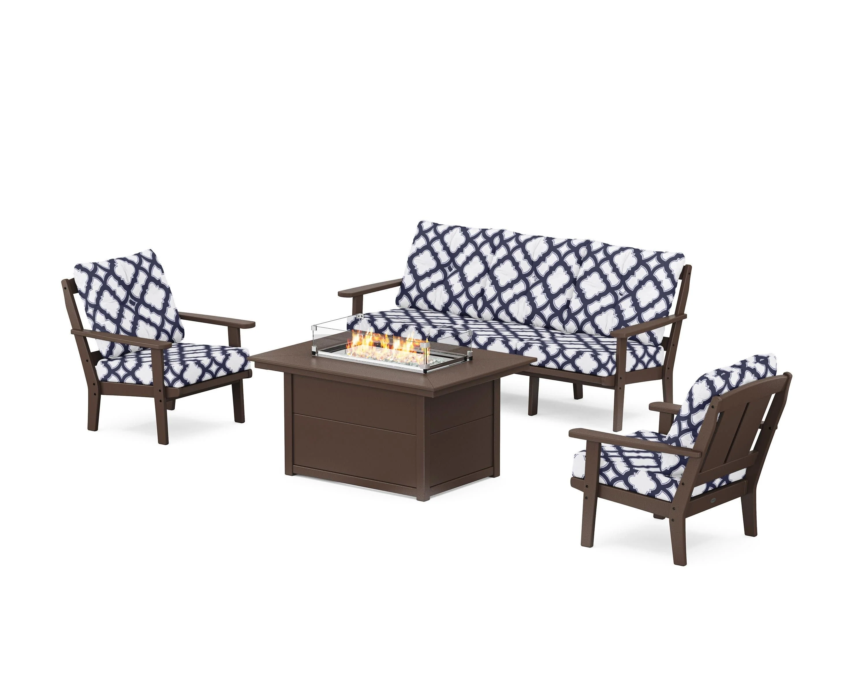 Mission Deep Seating Fire Pit Table Set - Image 71