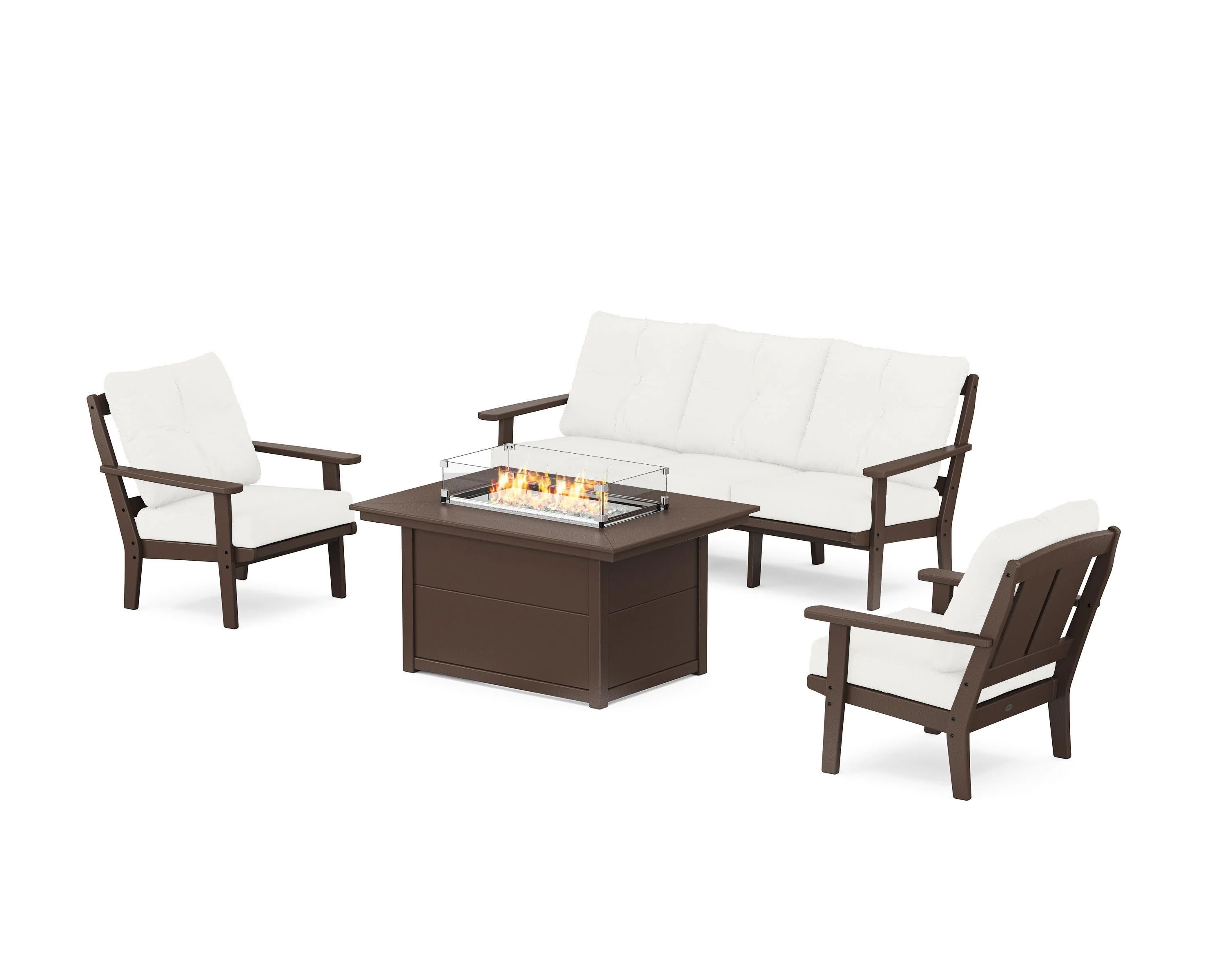 Mission Deep Seating Fire Pit Table Set - Image 8