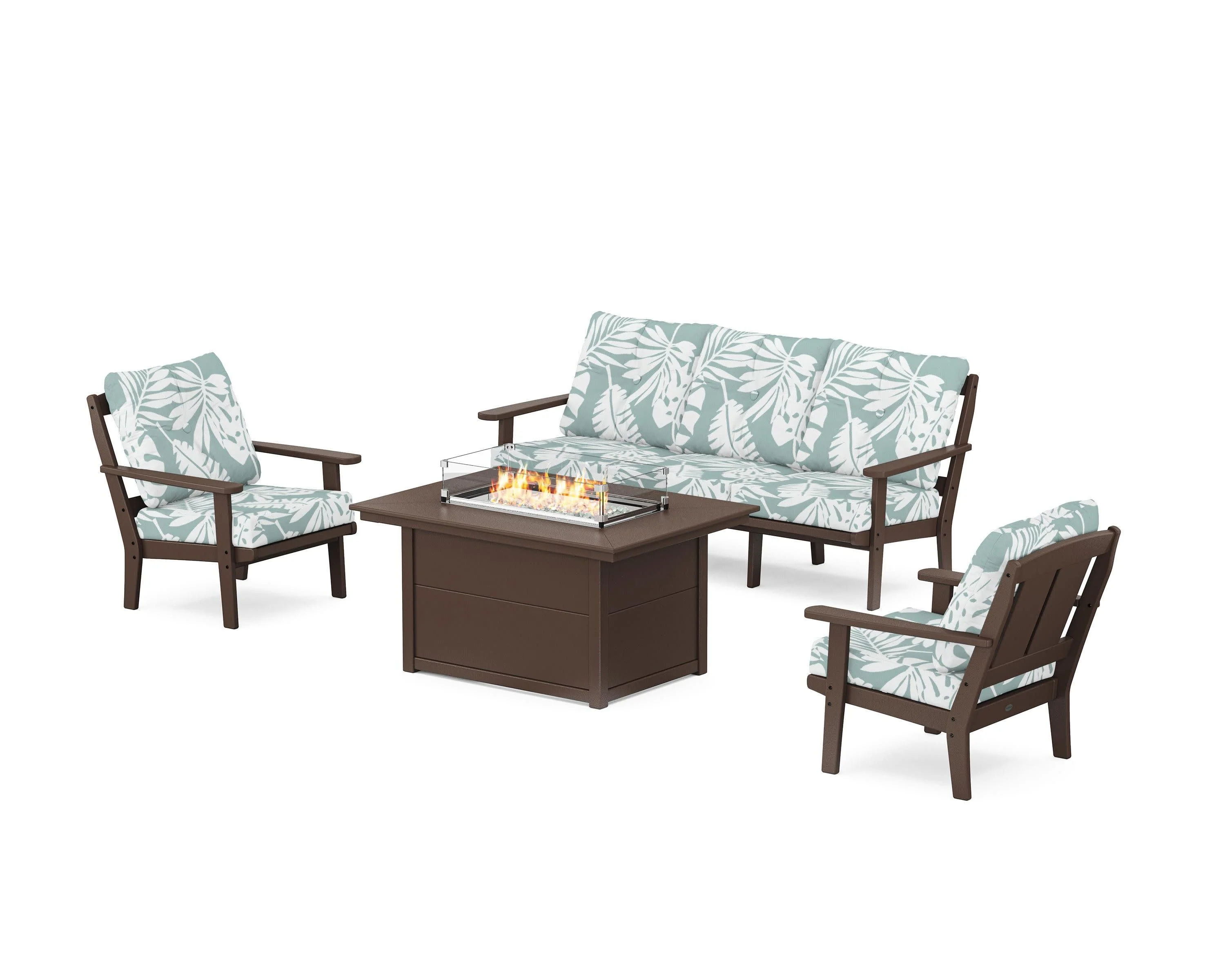 Mission Deep Seating Fire Pit Table Set - Image 95