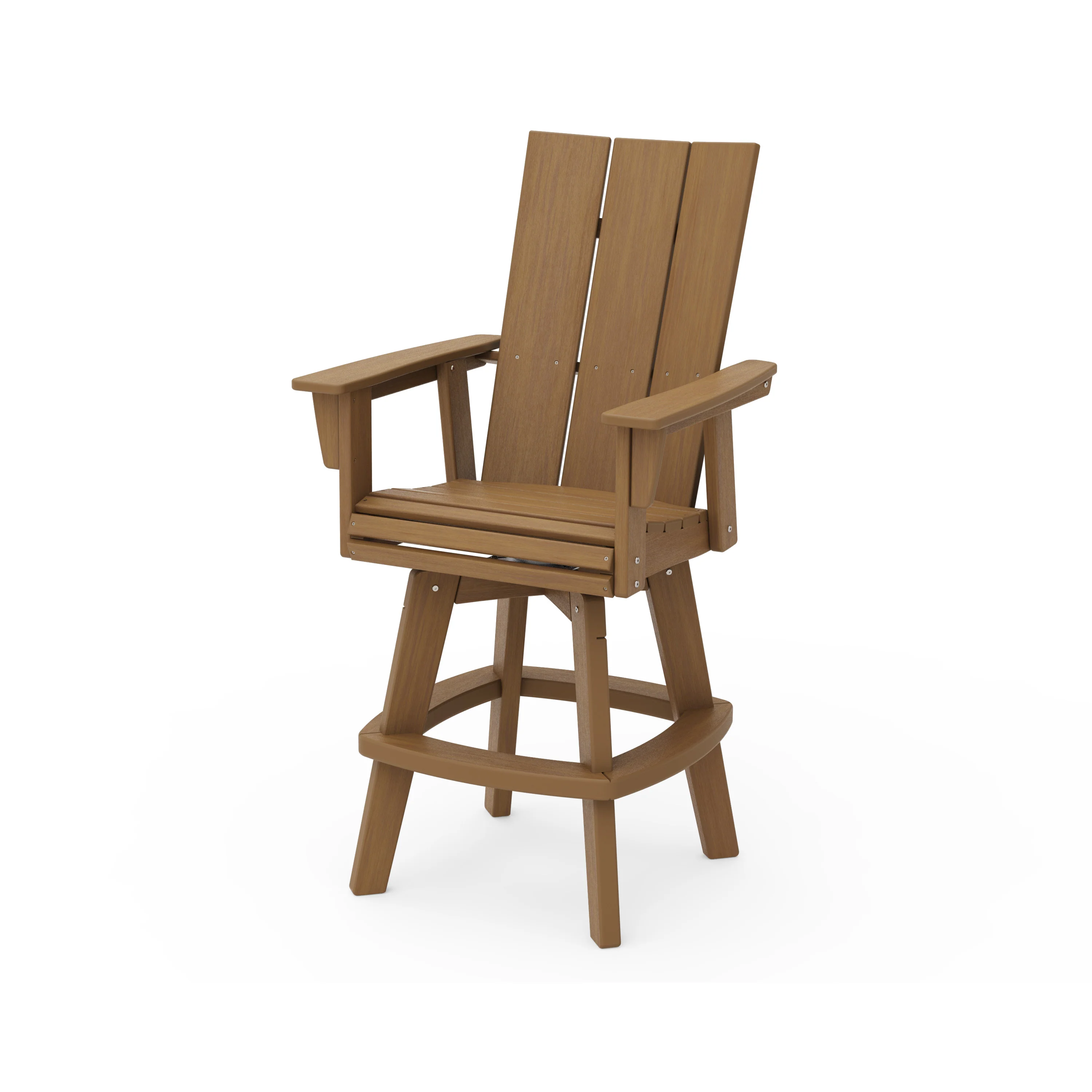 Modern Curveback Adirondack Swivel Bar Chair - Image 10