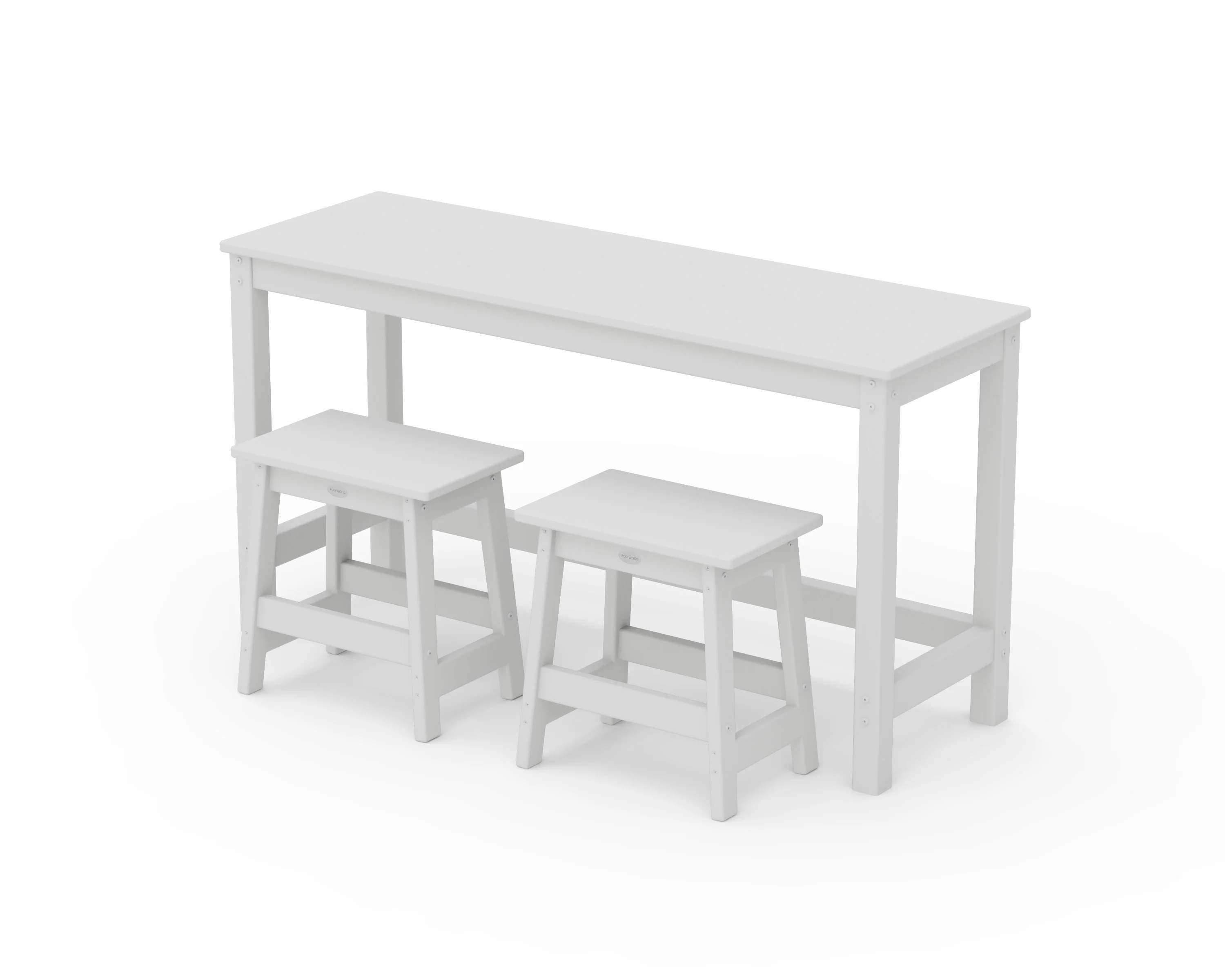 Modern Studio Stool 3-Piece Balcony Set - Image 2
