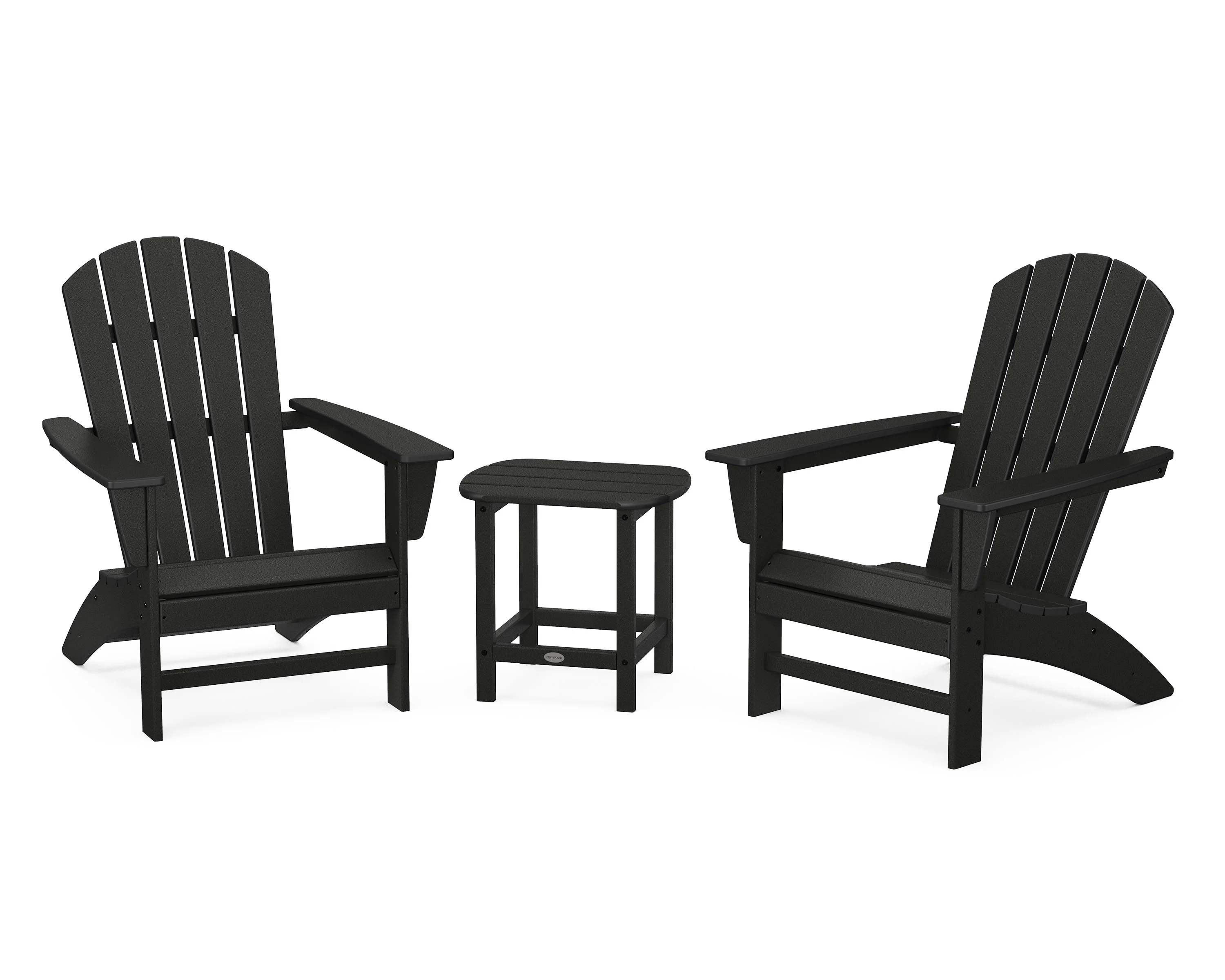 Nautical 3-Piece Adirondack Set with South Beach 18" Side Table - Image 3