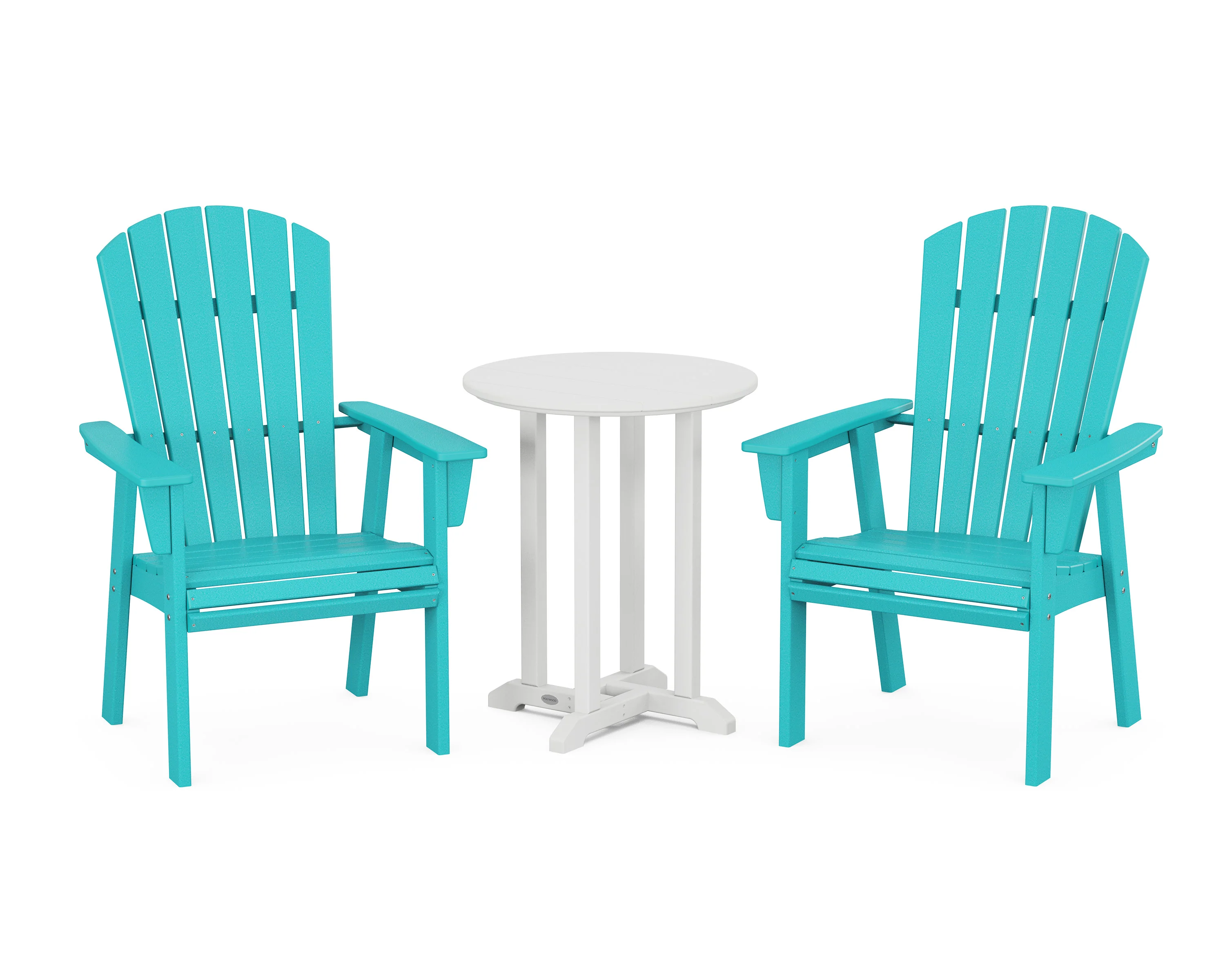 Nautical Adirondack 3-Piece Round Bistro Dining Set - Image 6