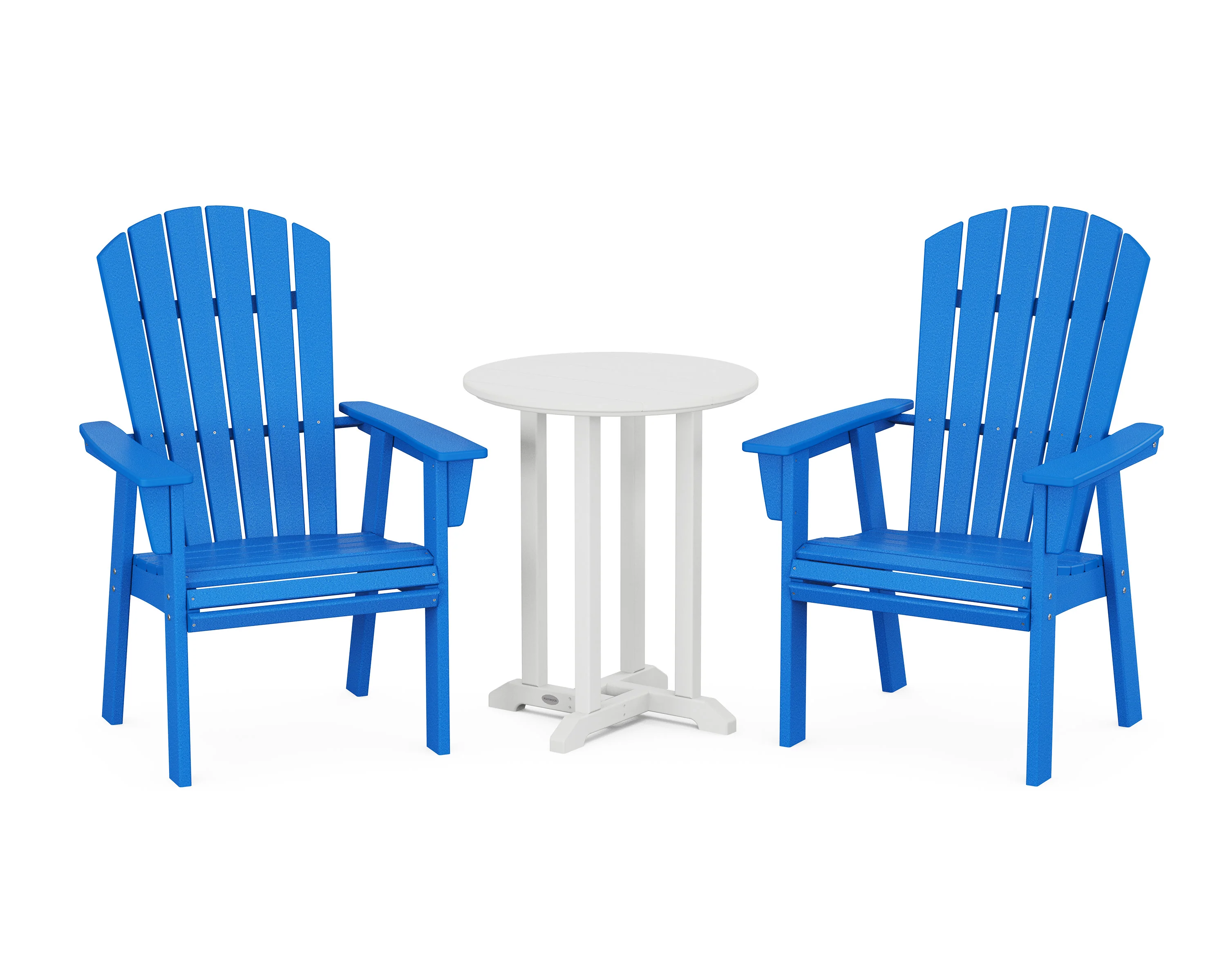 Nautical Adirondack 3-Piece Round Bistro Dining Set - Image 8