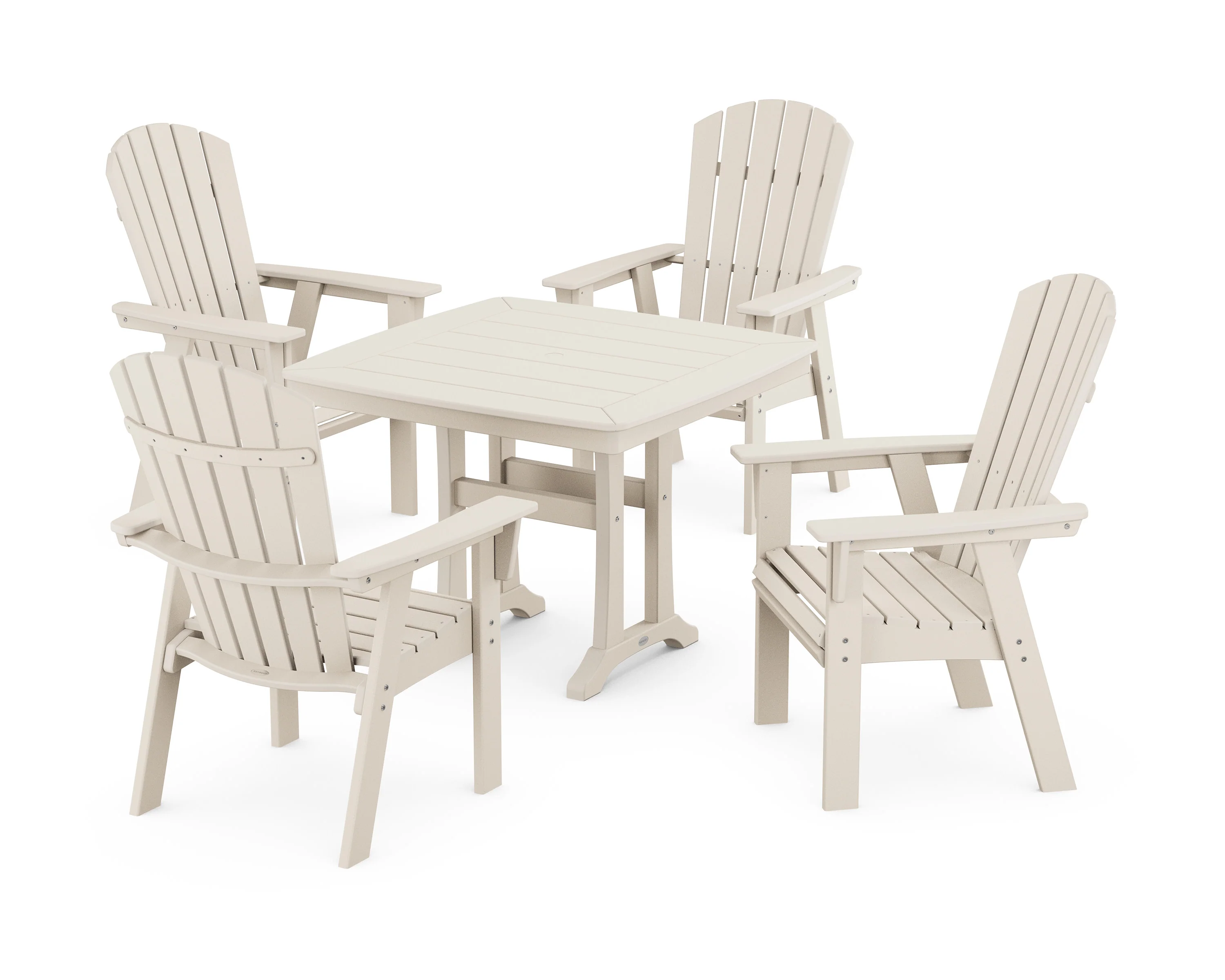 Nautical Adirondack 5-Piece Dining Set with Trestle Legs - Image 10