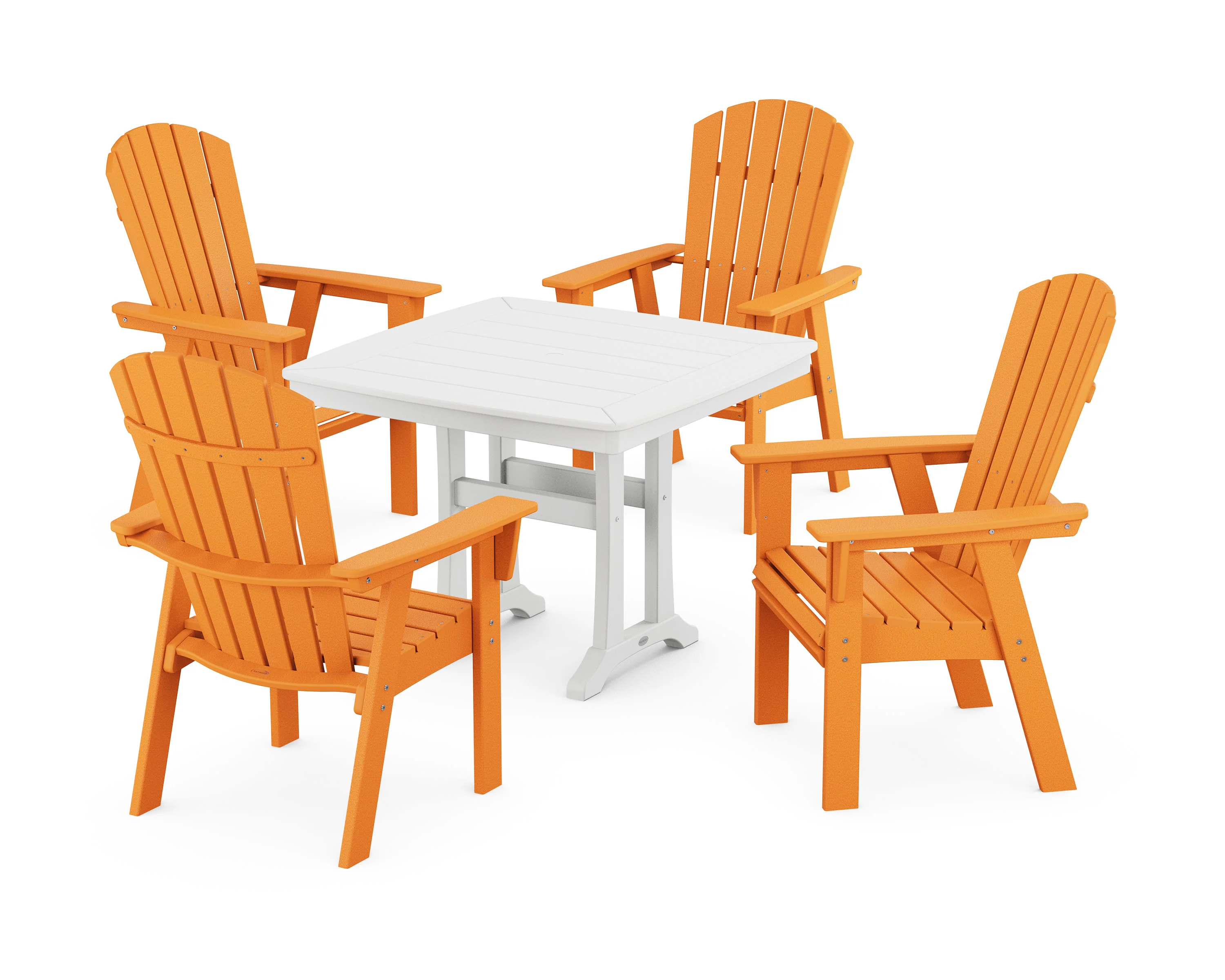 Nautical Adirondack 5-Piece Dining Set with Trestle Legs - Image 16