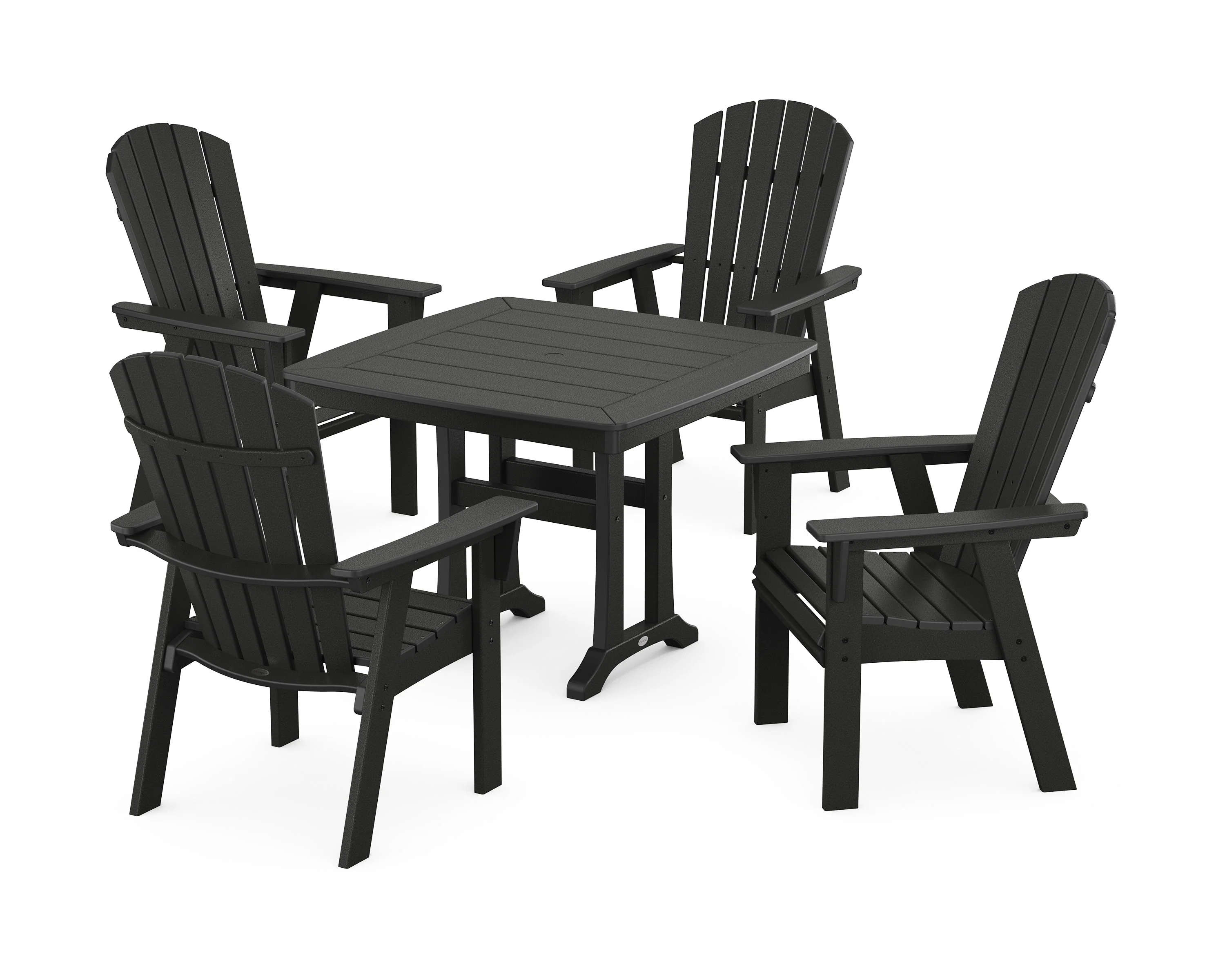 Nautical Adirondack 5-Piece Dining Set with Trestle Legs - Image 5
