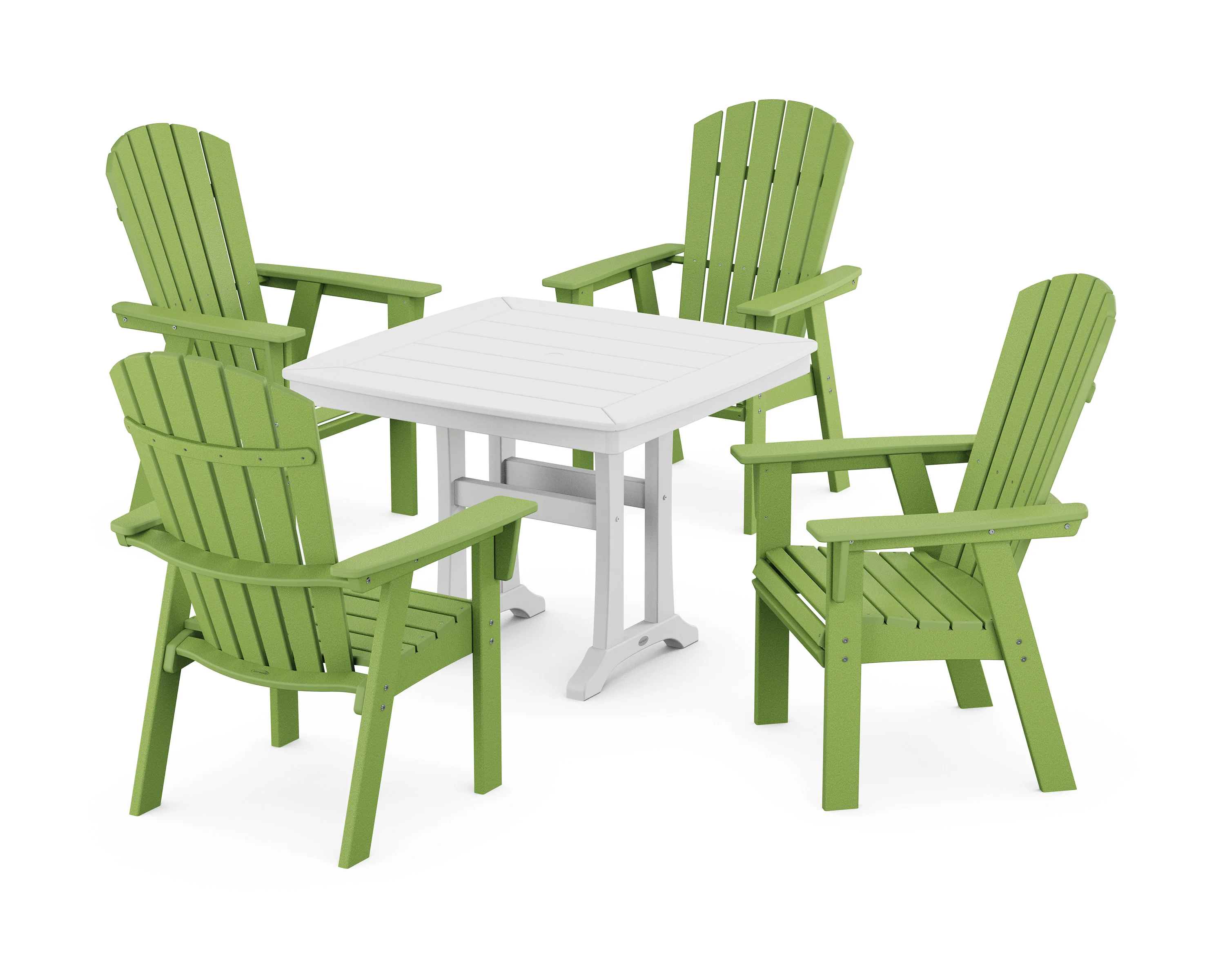 Nautical Adirondack 5-Piece Dining Set with Trestle Legs - Image 6
