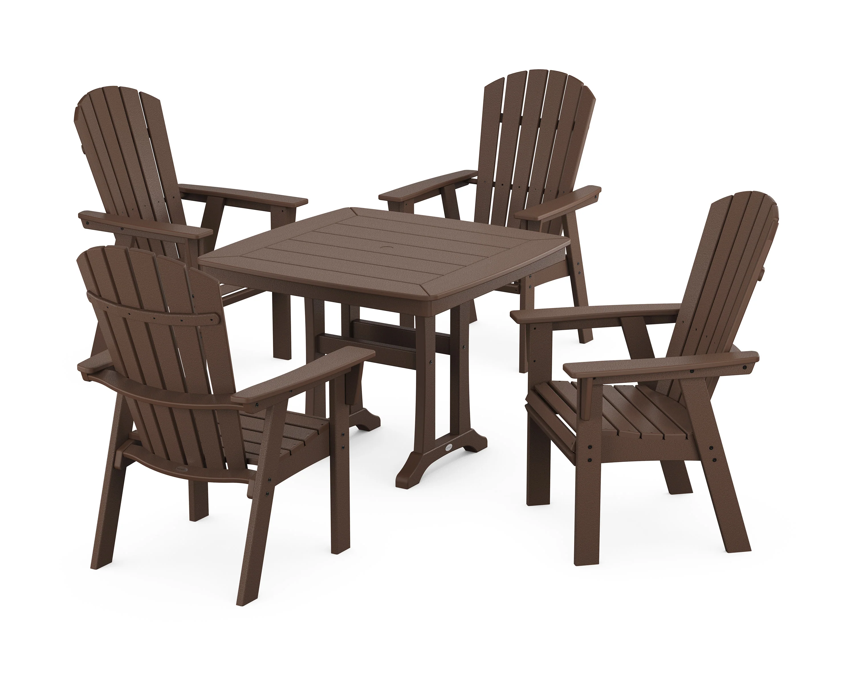 Nautical Adirondack 5-Piece Dining Set with Trestle Legs - Image 7