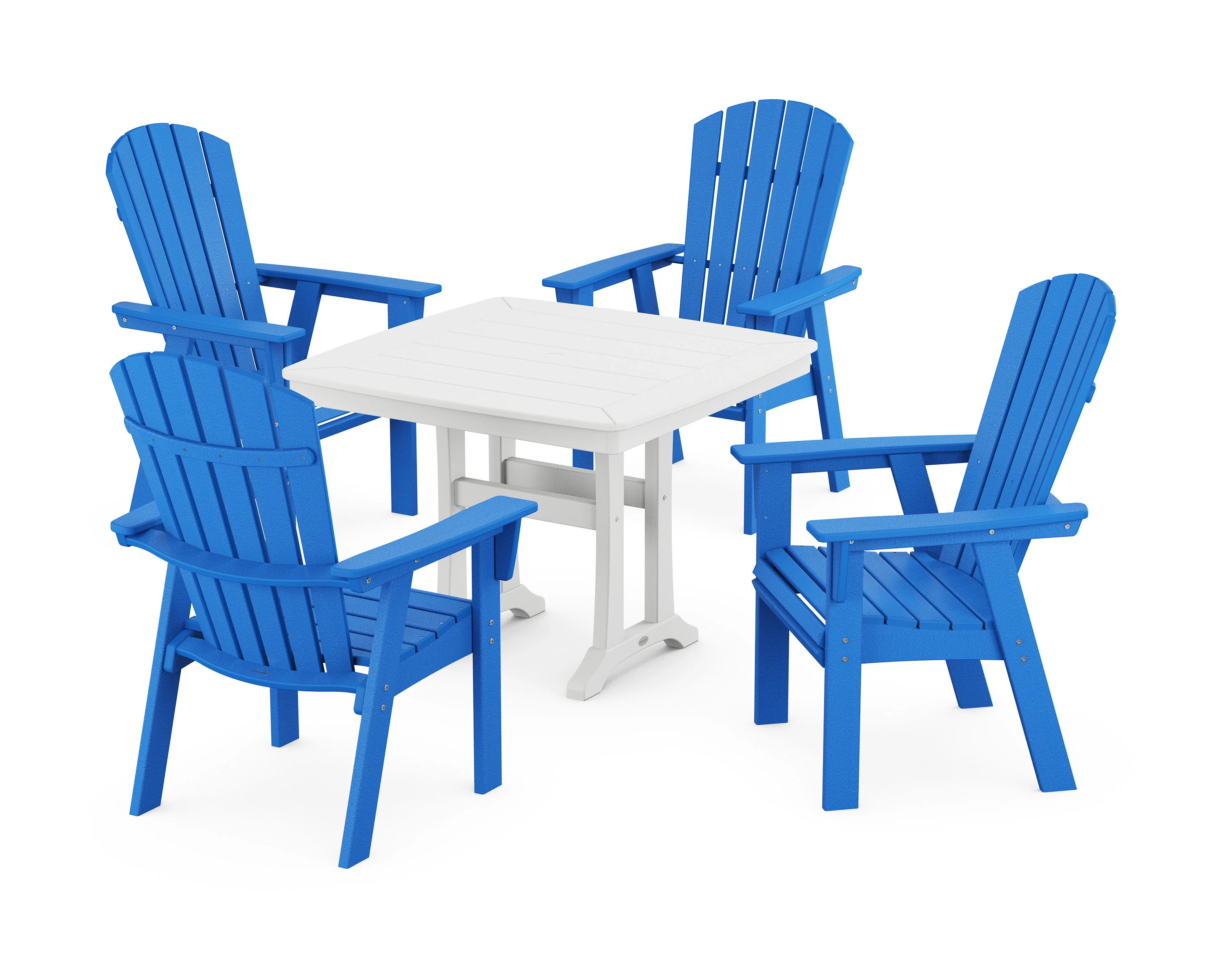 Nautical Adirondack 5-Piece Dining Set with Trestle Legs - Image 9