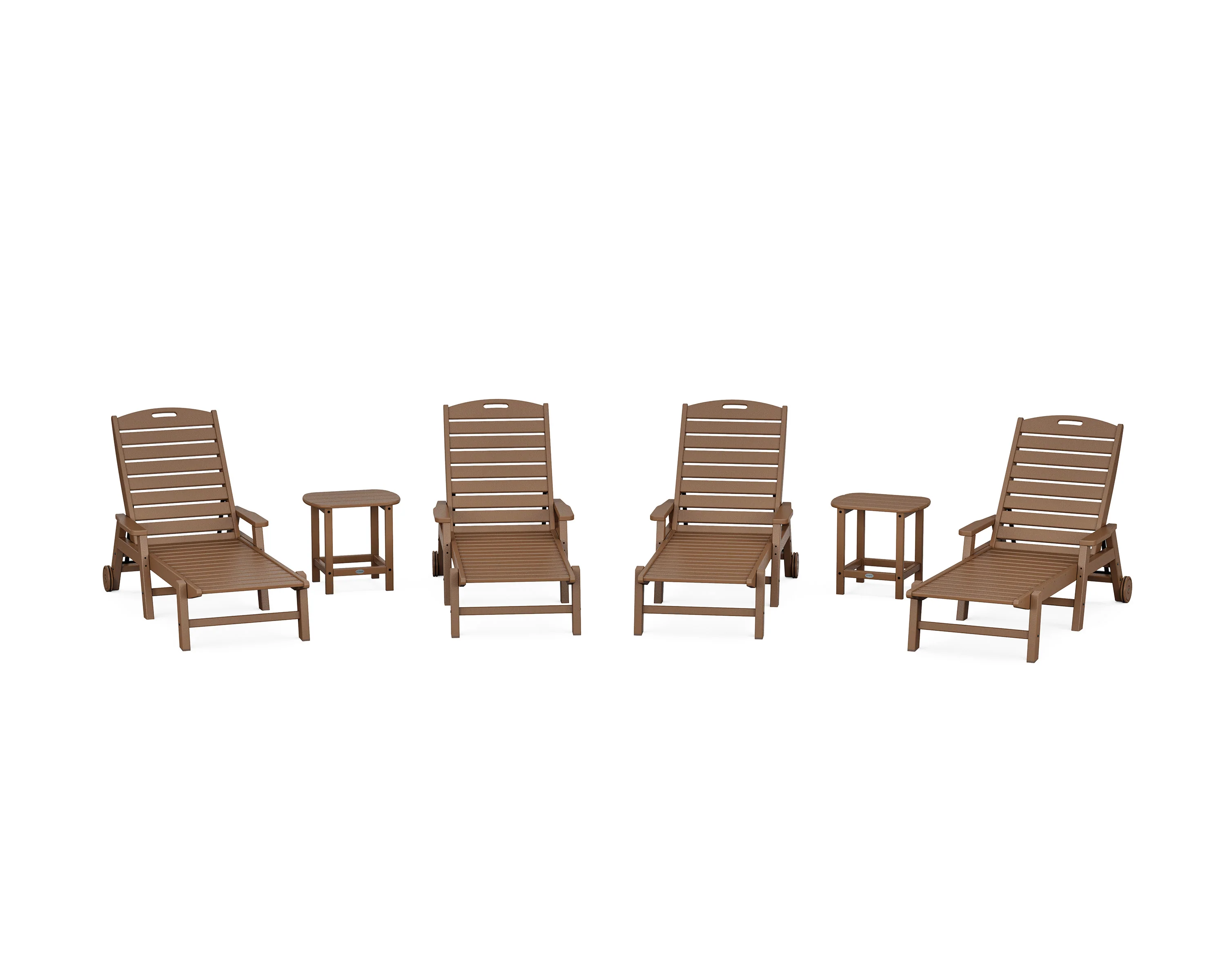 Nautical Chaise 6-Piece Set with Arms & Wheels - Image 2