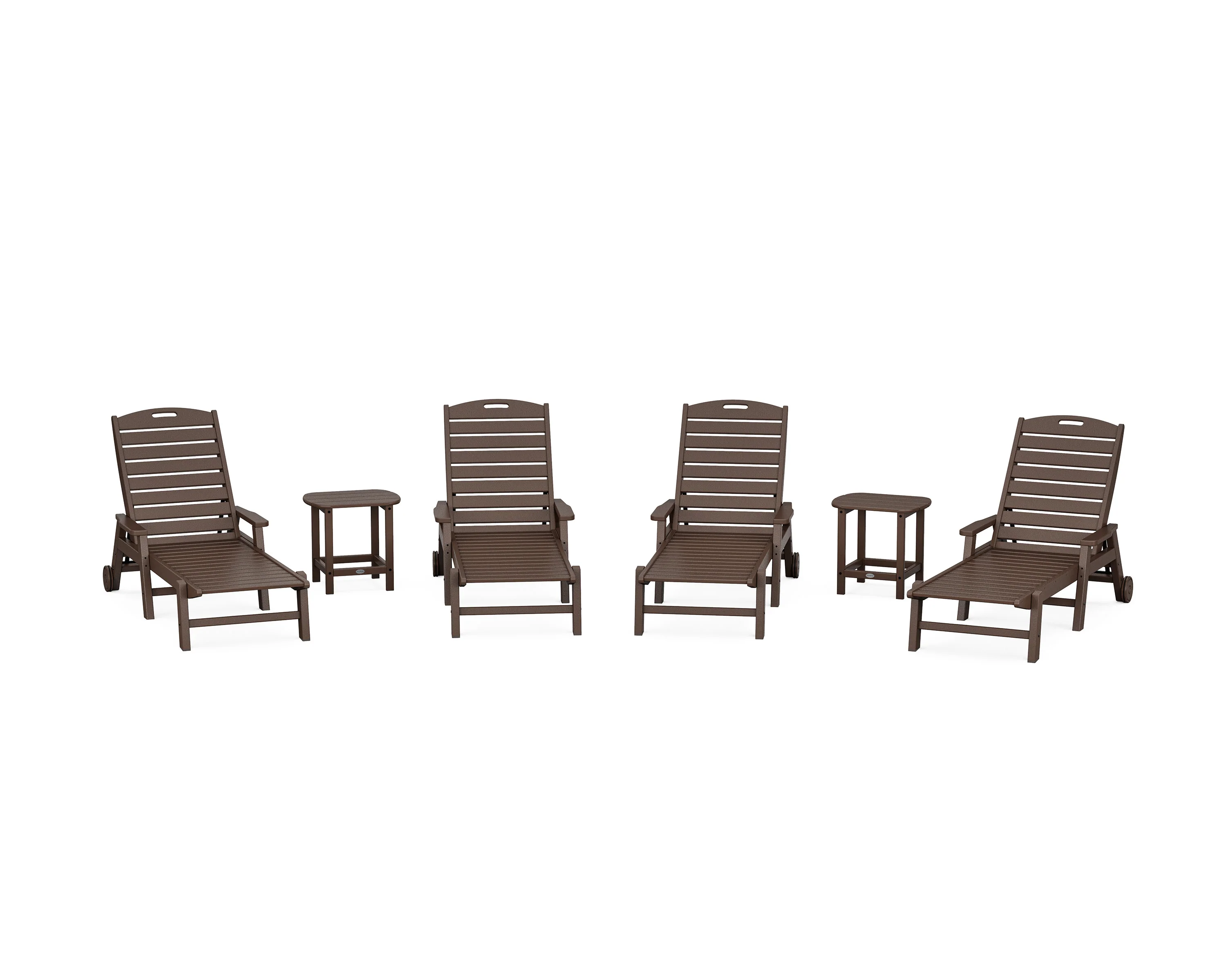Nautical Chaise 6-Piece Set with Arms & Wheels - Image 3