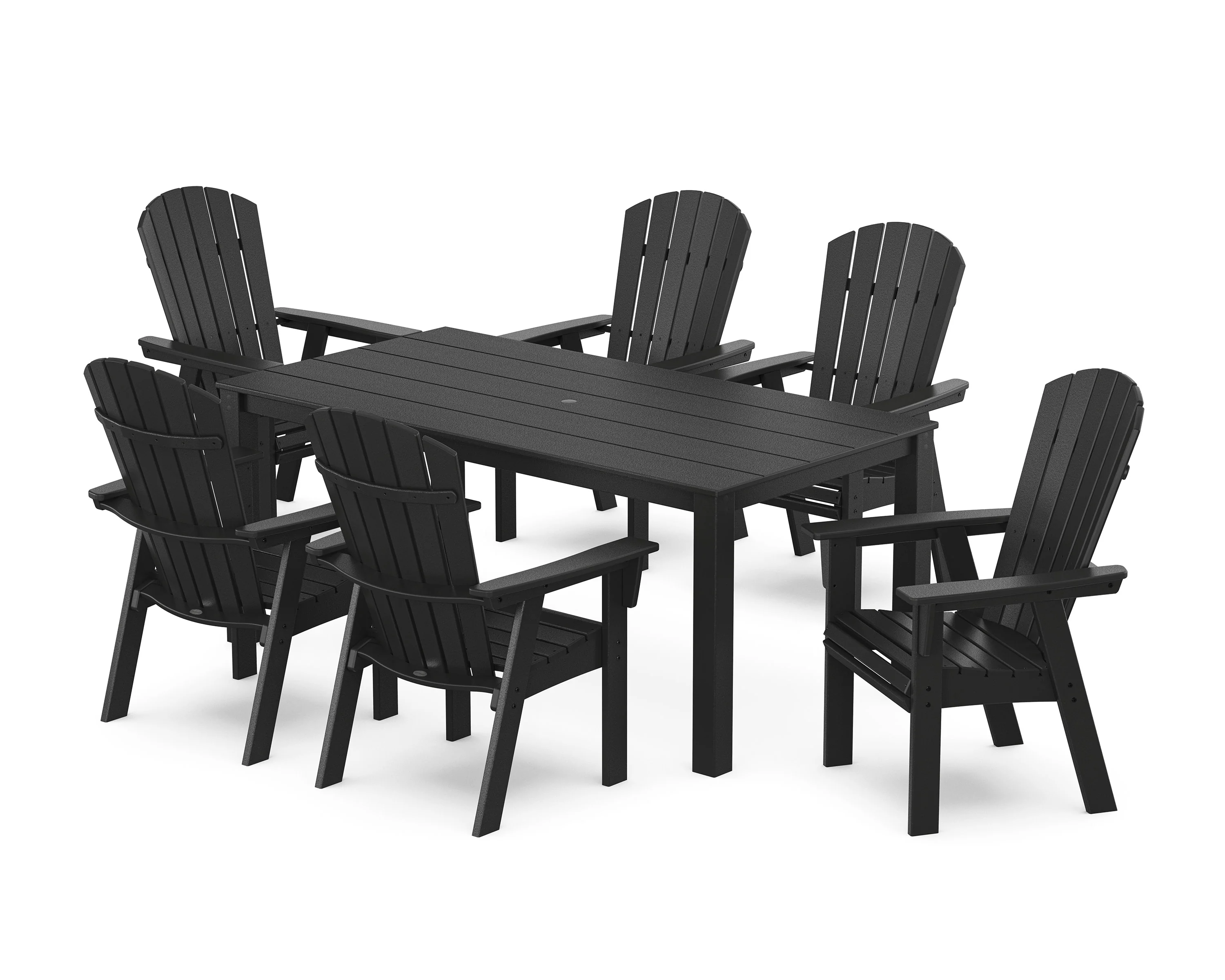 Nautical Curveback Adirondack 7-Piece Parsons Dining Set - Image 4