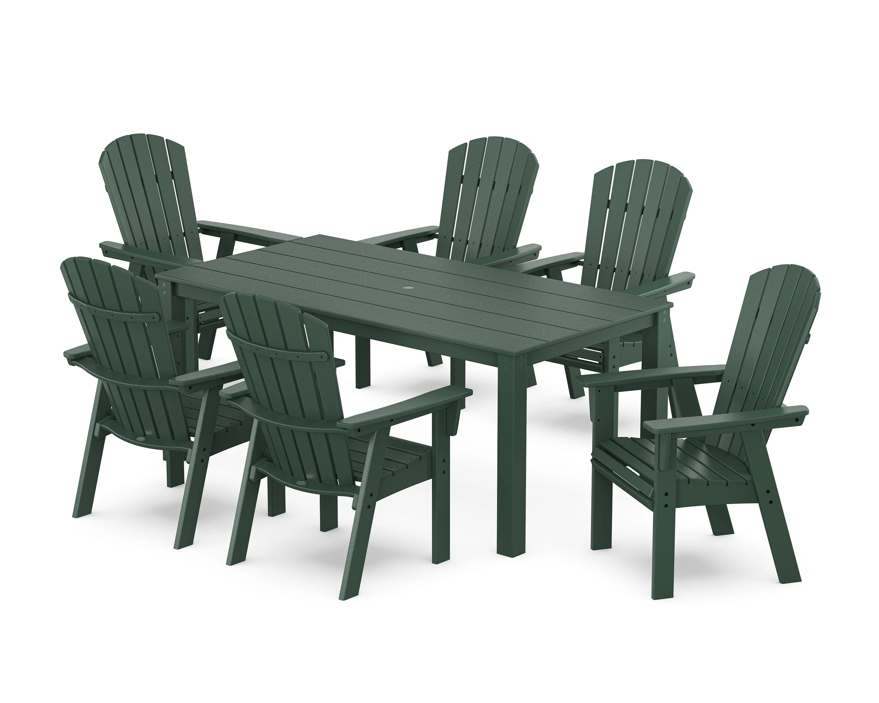 Nautical Curveback Adirondack 7-Piece Parsons Dining Set - Image 5