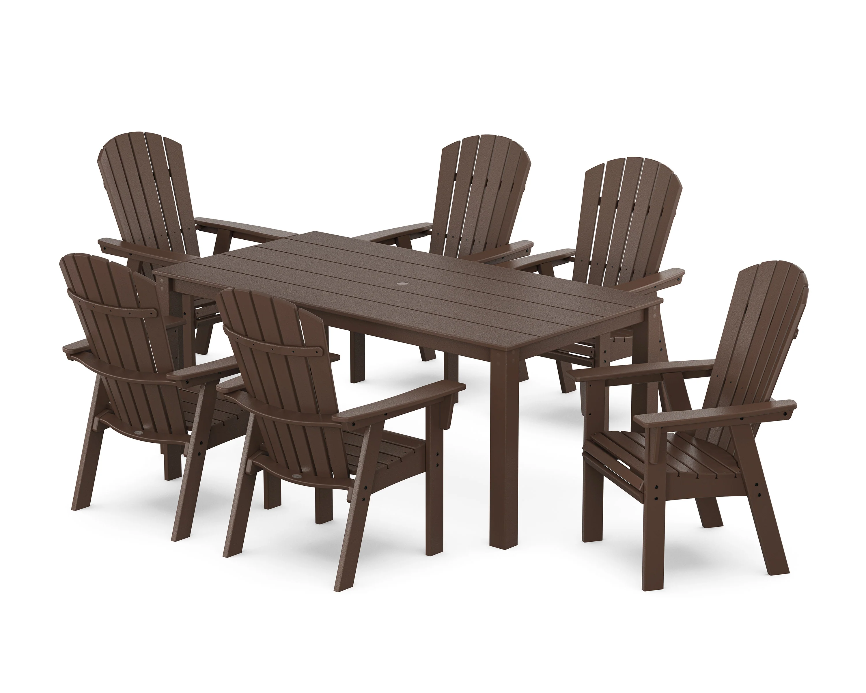 Nautical Curveback Adirondack 7-Piece Parsons Dining Set - Image 7