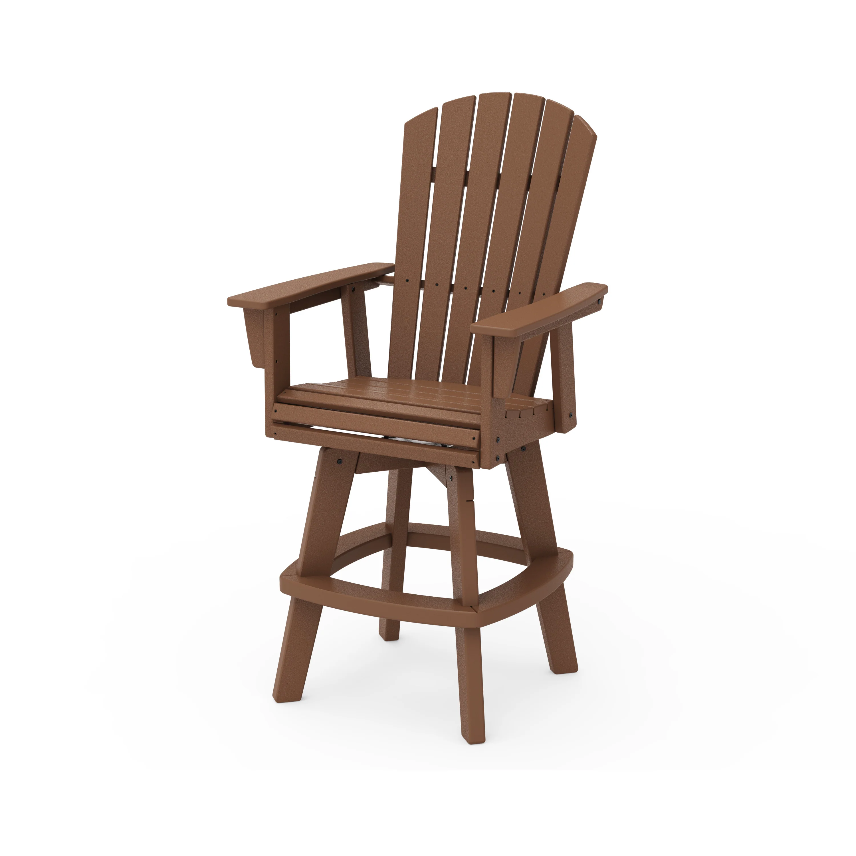 Nautical Curveback Adirondack Swivel Bar Chair - Image 14
