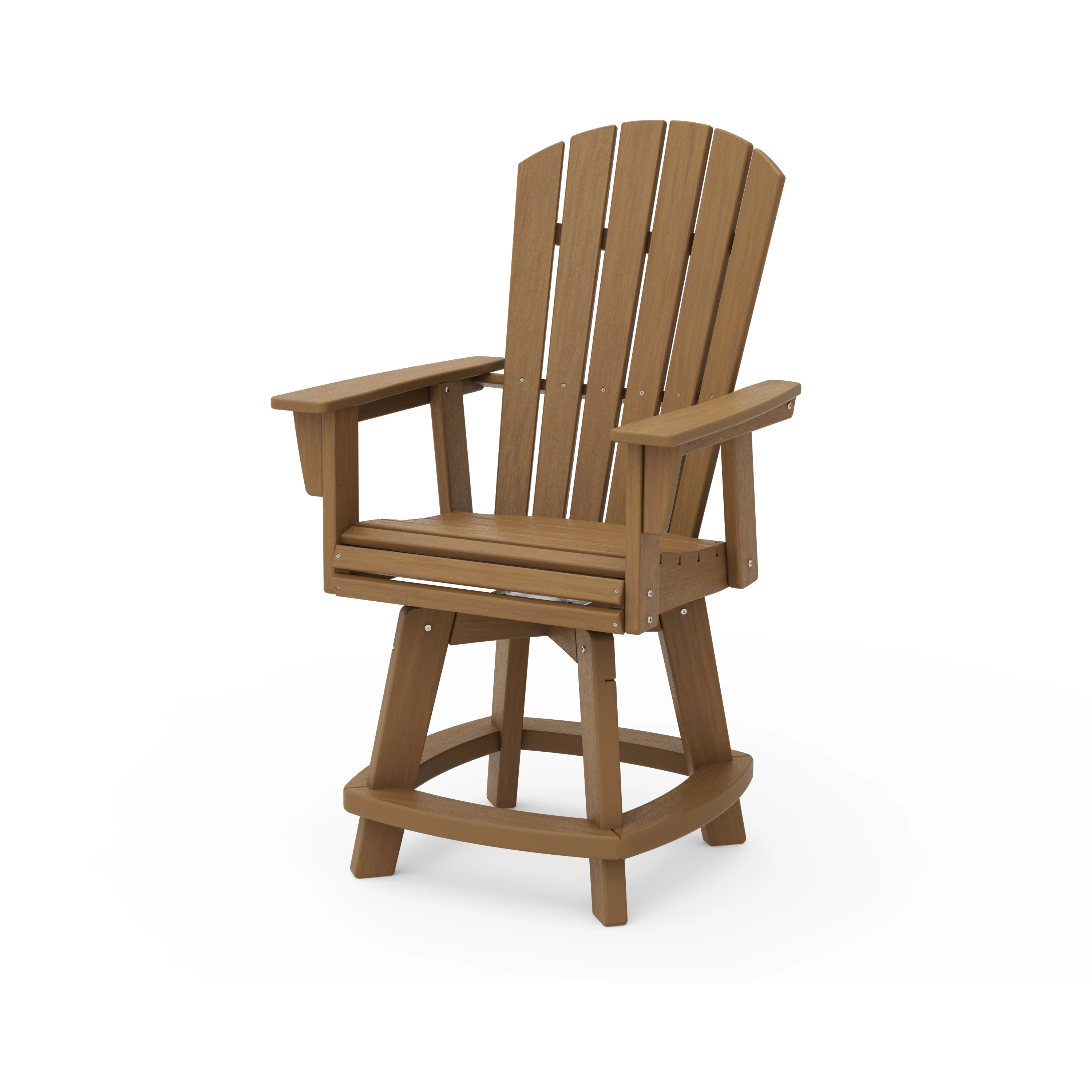 Nautical Curveback Adirondack Swivel Counter Chair - Image 10