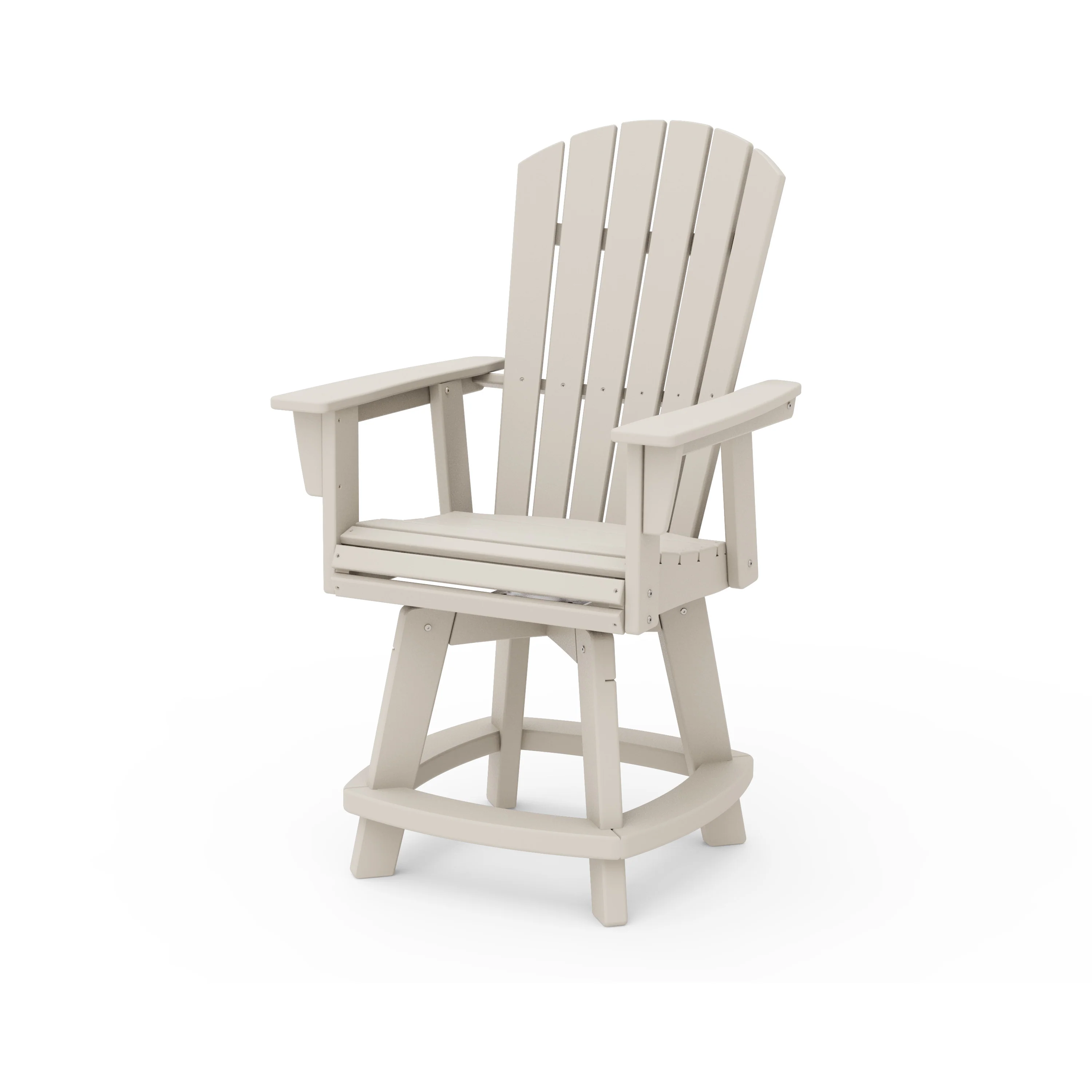 Nautical Curveback Adirondack Swivel Counter Chair - Image 5